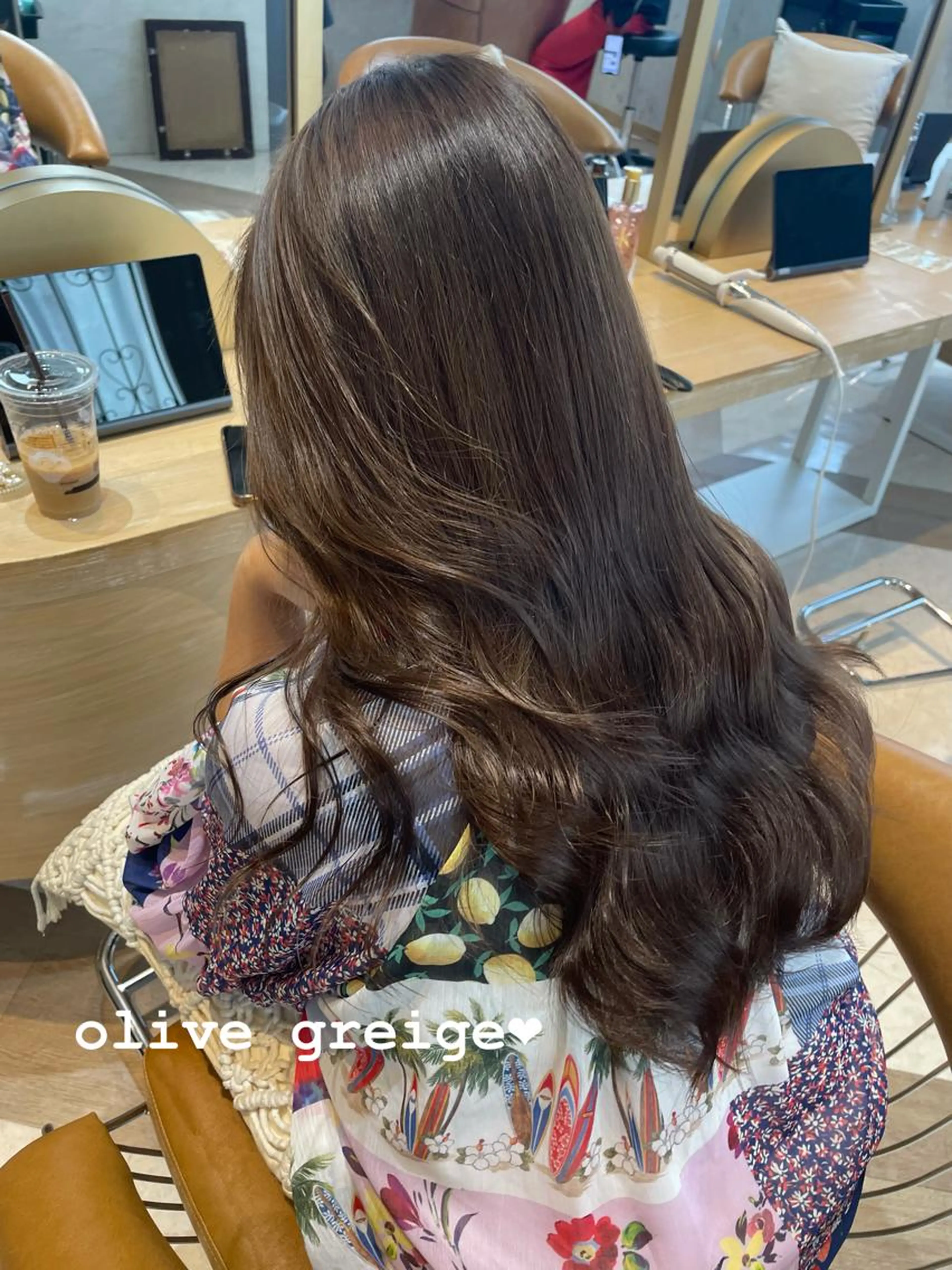 低ダメージ🧡ワンカラー+1stepクイック髪質改善トリートメント🌈+カットの写真