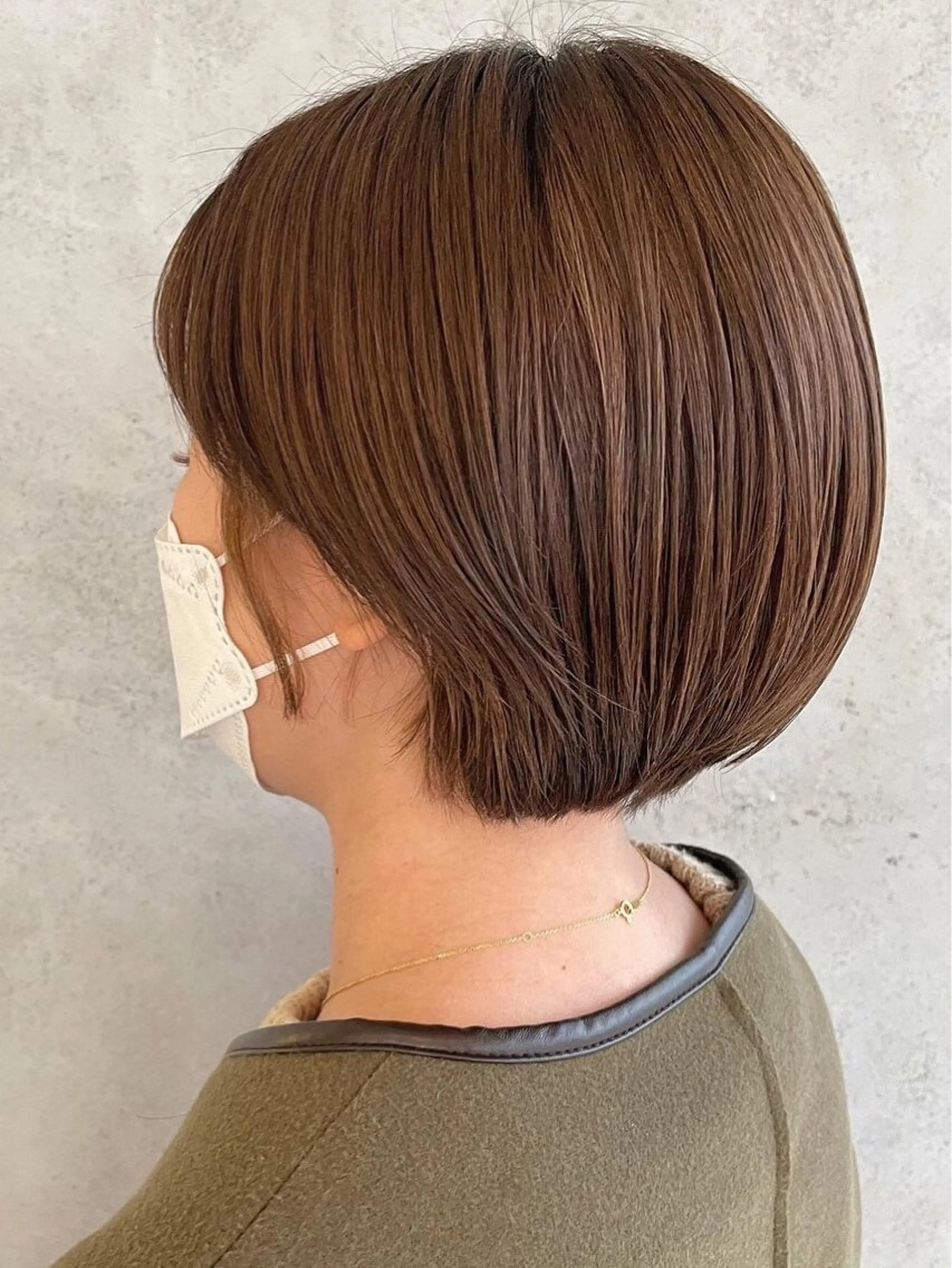 ショート カラー ボブ 中村 直のヘアスタイル