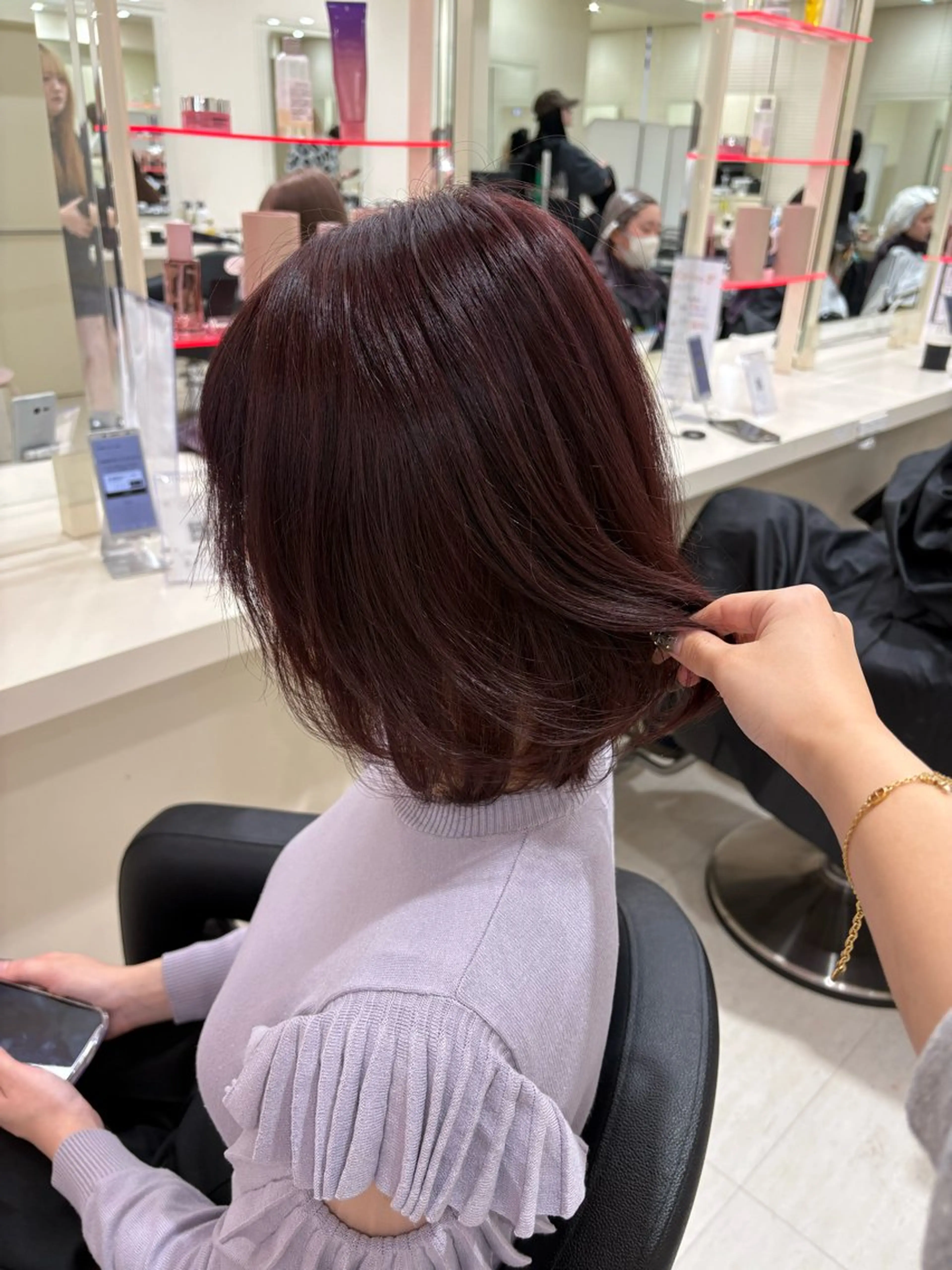 ロング カラー ヘアアレンジ ヘアカラー 💟RINNA 艶カラー💟のヘアスタイル