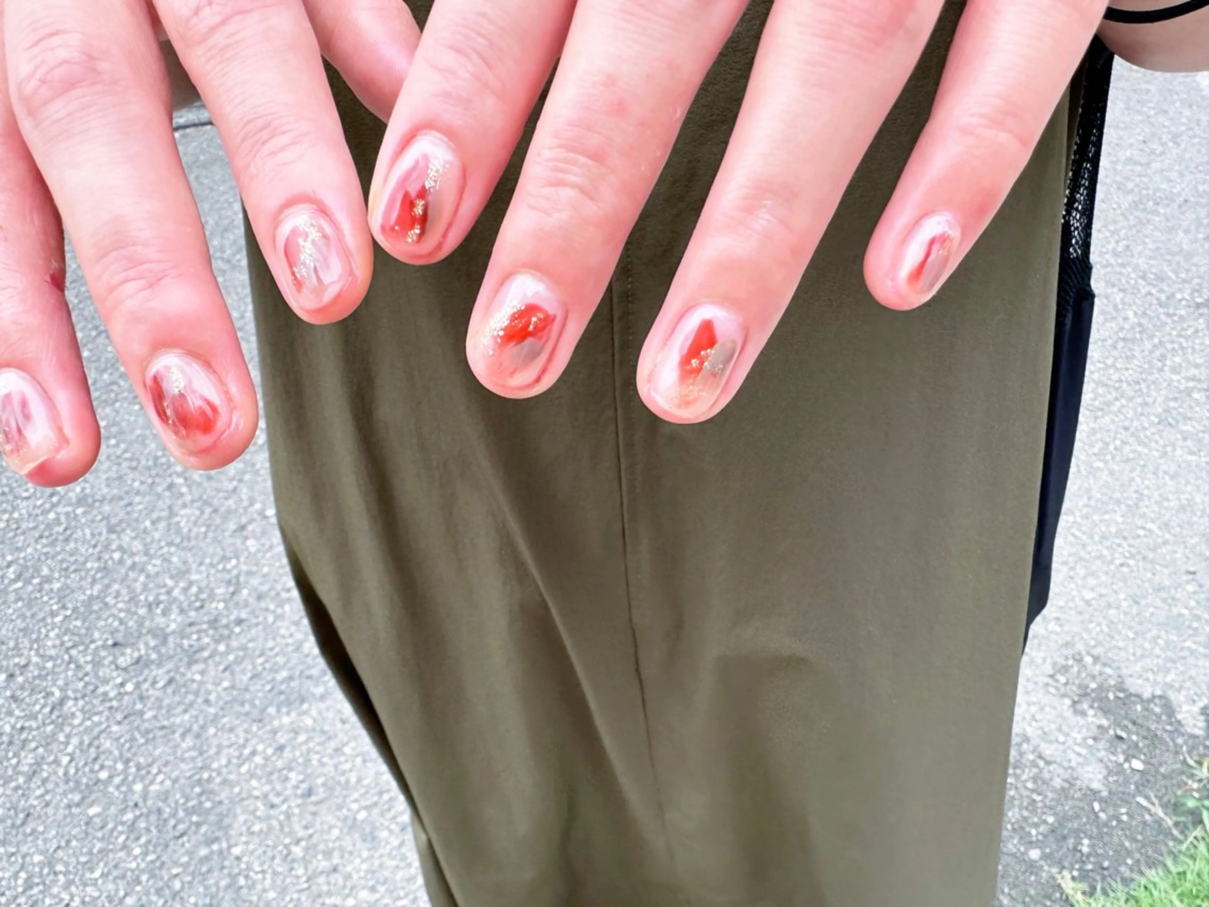 ネイル ニュアンスネイル ハンドネイル ネイルサロン Lafuのネイルデザイン