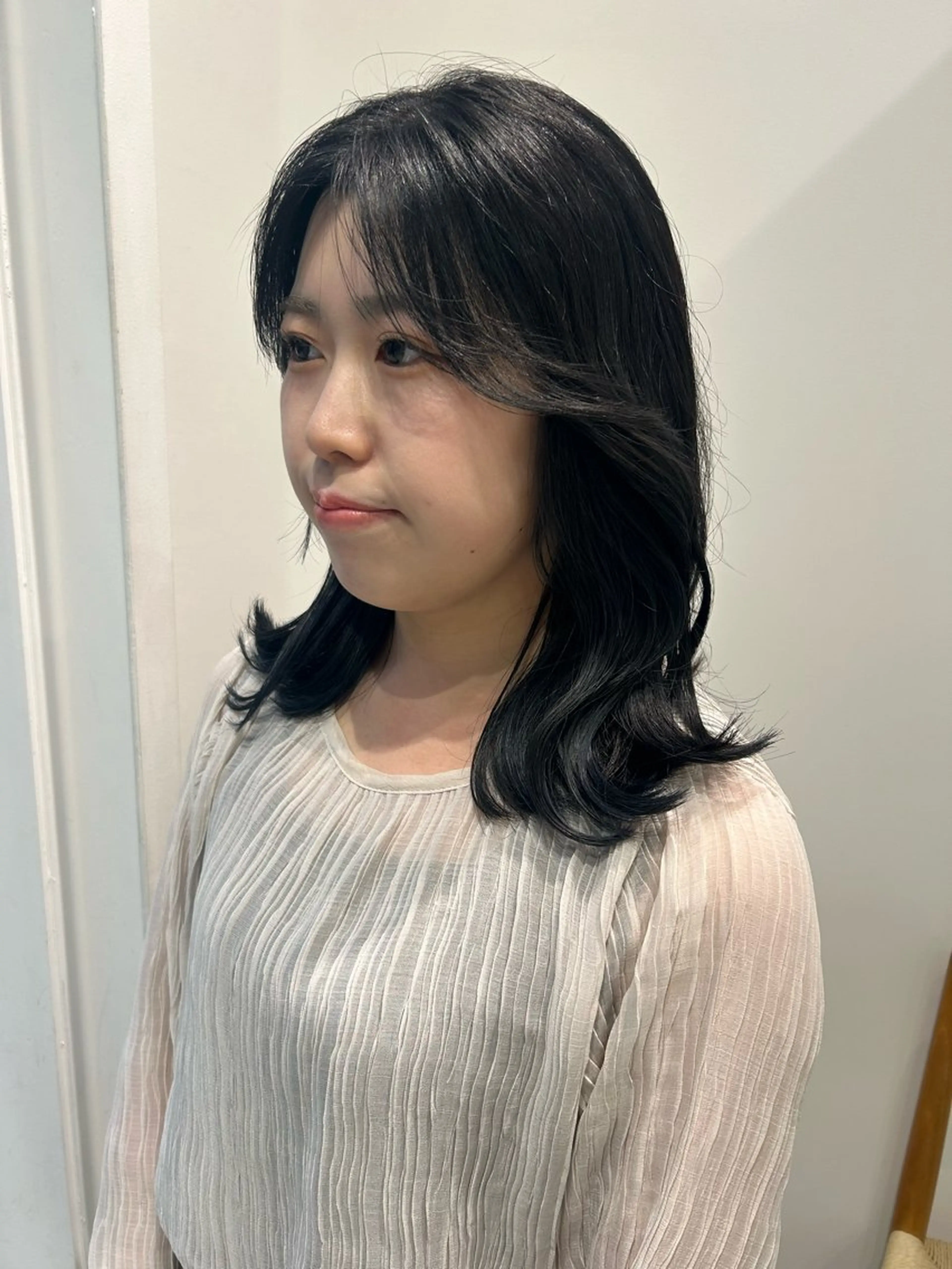 セミロング カラー ヘアアレンジ カット ヘアカラー トリートメント yuka .のヘアスタイル