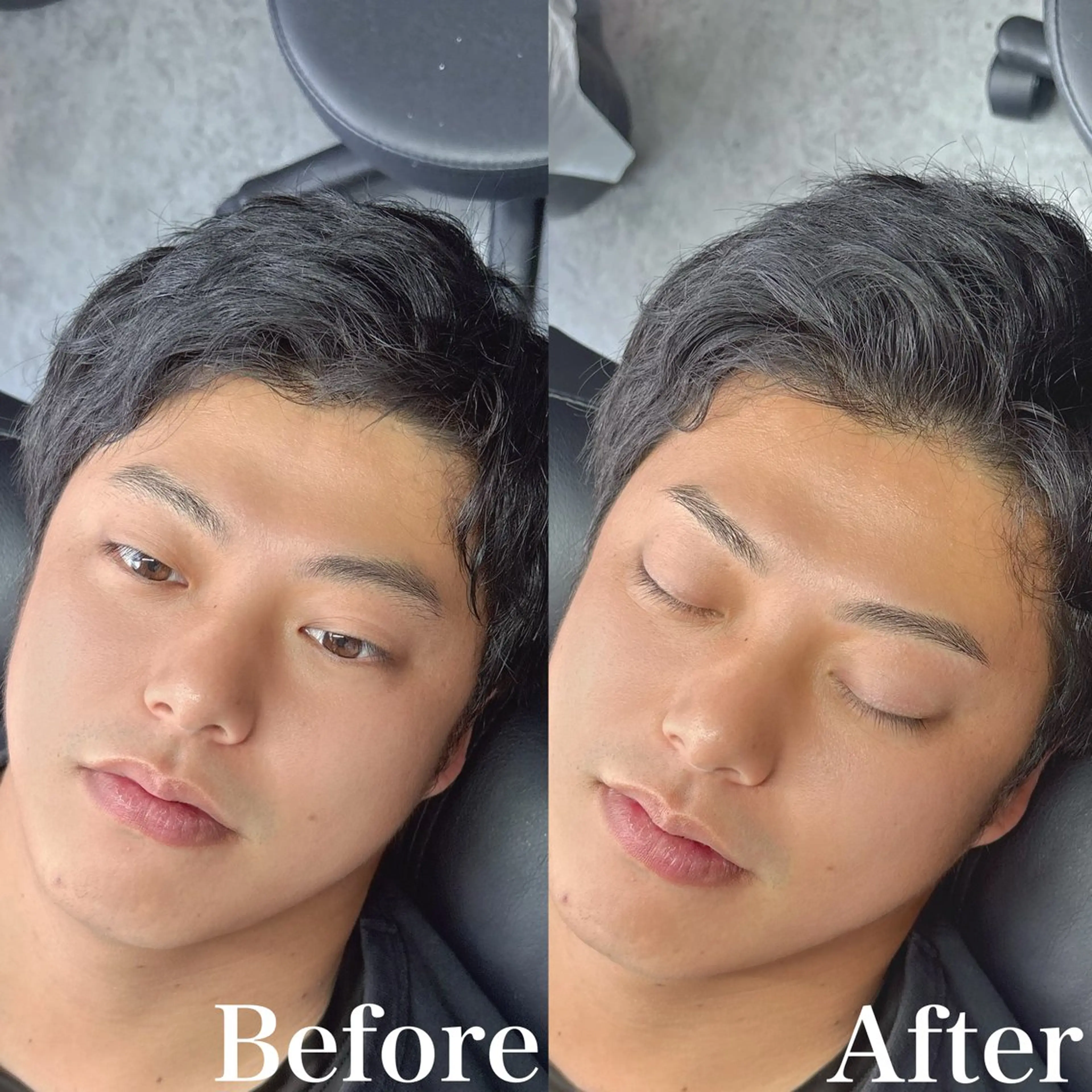 メンズ アイブロウ ワックス脱毛 眉カット 5日◯ Yusukeの眉毛・アイブロウイメージ