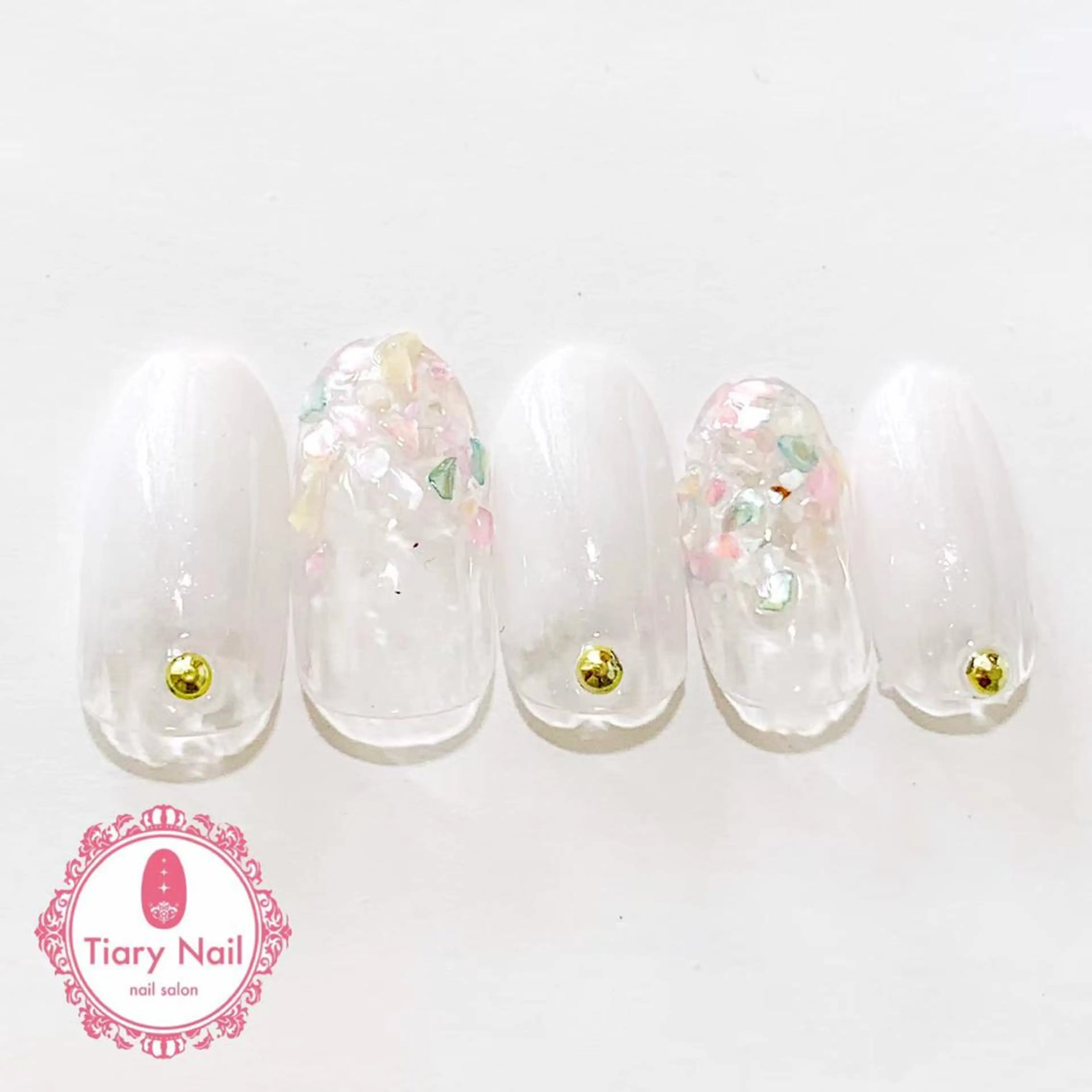 ネイル 桜ネイル 長さ出し オフィスネイル スカルプネイル シンプルネイル 💗🪽Tiary Nail🪽💗のネイルデザイン