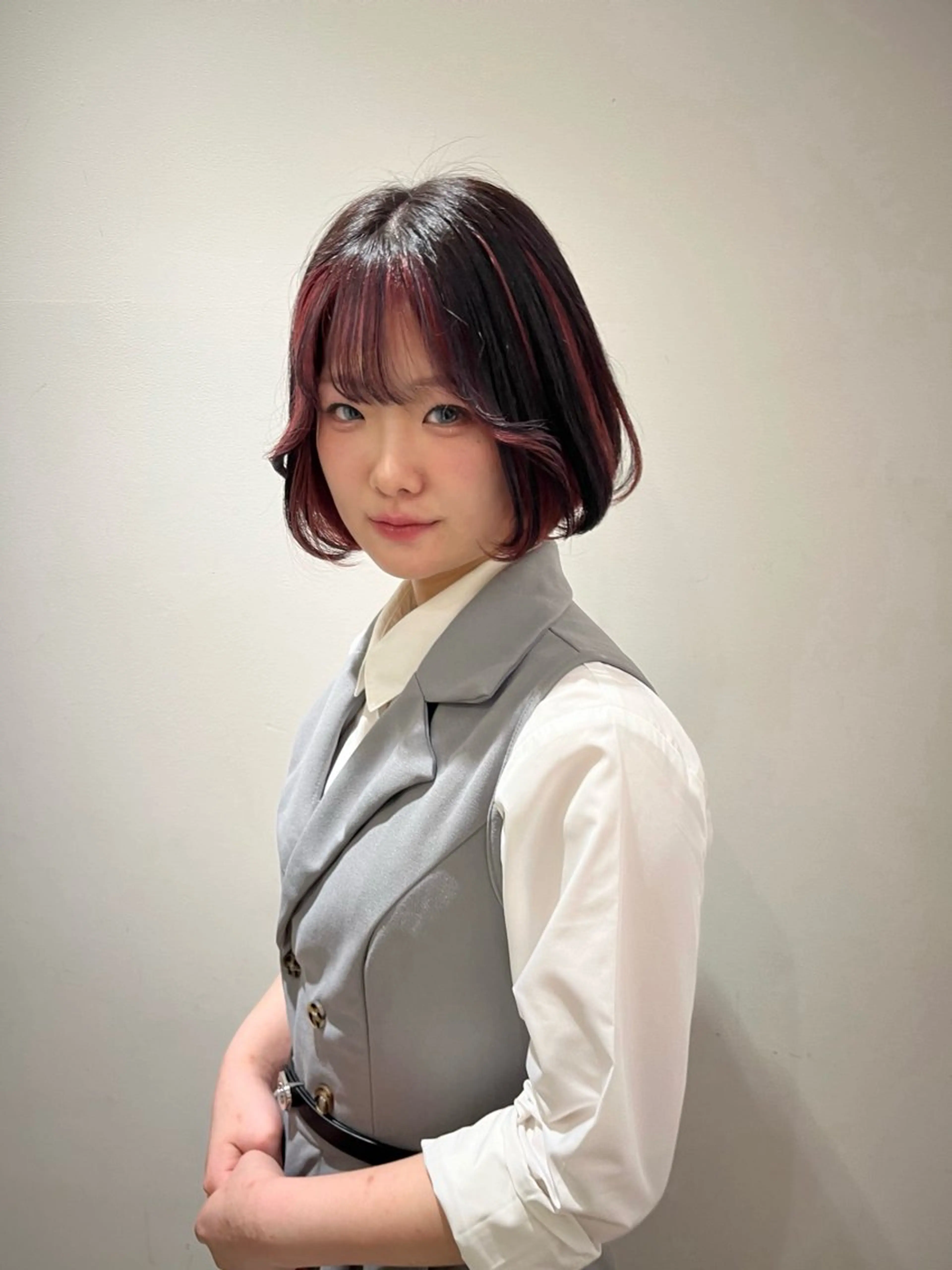 ショート ヘアカラー 韓国風ヘア さらのヘアスタイル