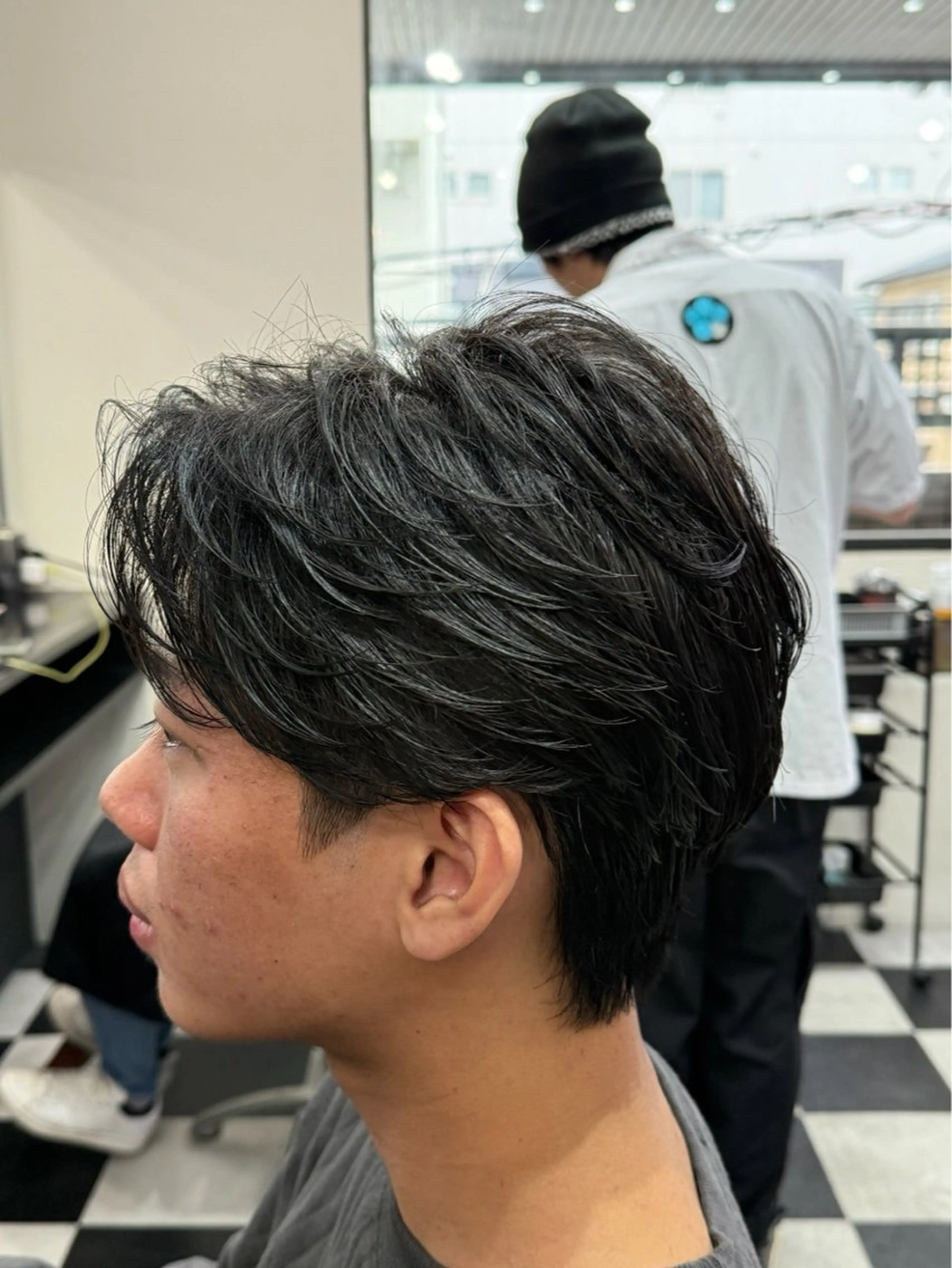 ショート パーマ 田中 真桜のヘアスタイル