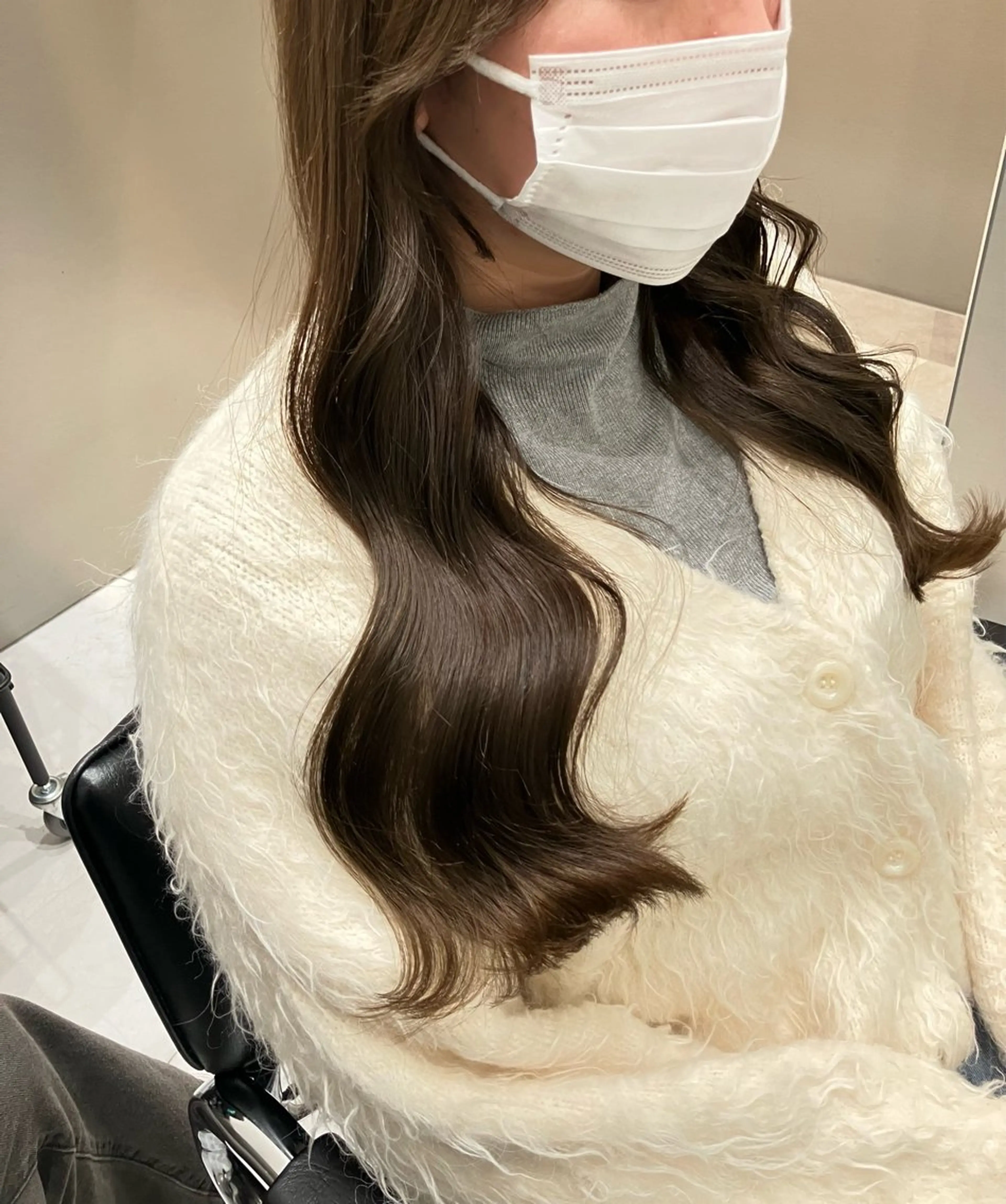 ロング カラー カット ヘアカラー トリートメント 💖ブリーチなし透明 感💖ASAHIのヘアスタイル