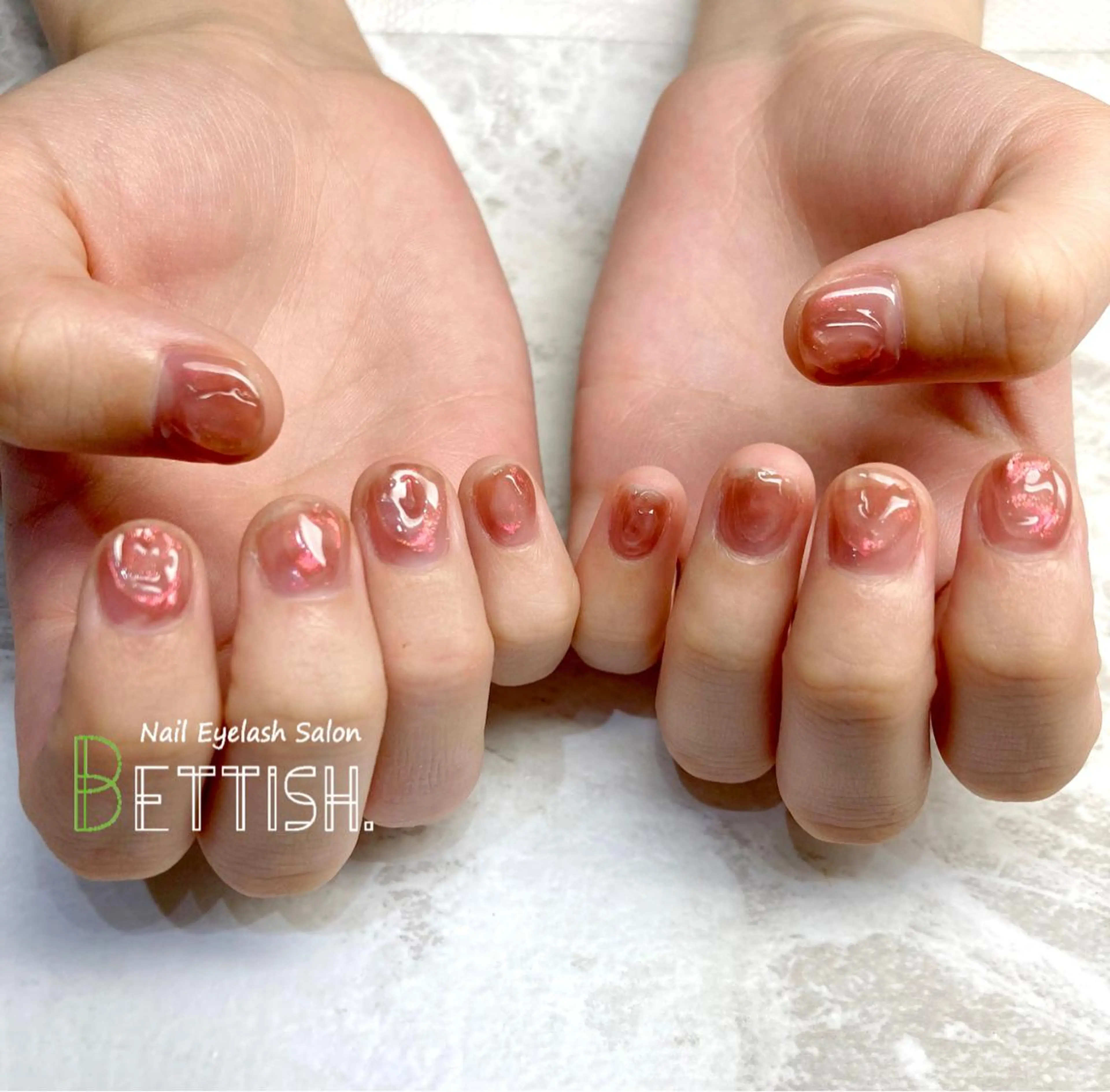ネイル 氷ネイル・うるうるネイル BETTISH. KUMIKO☺︎︎のネイルデザイン