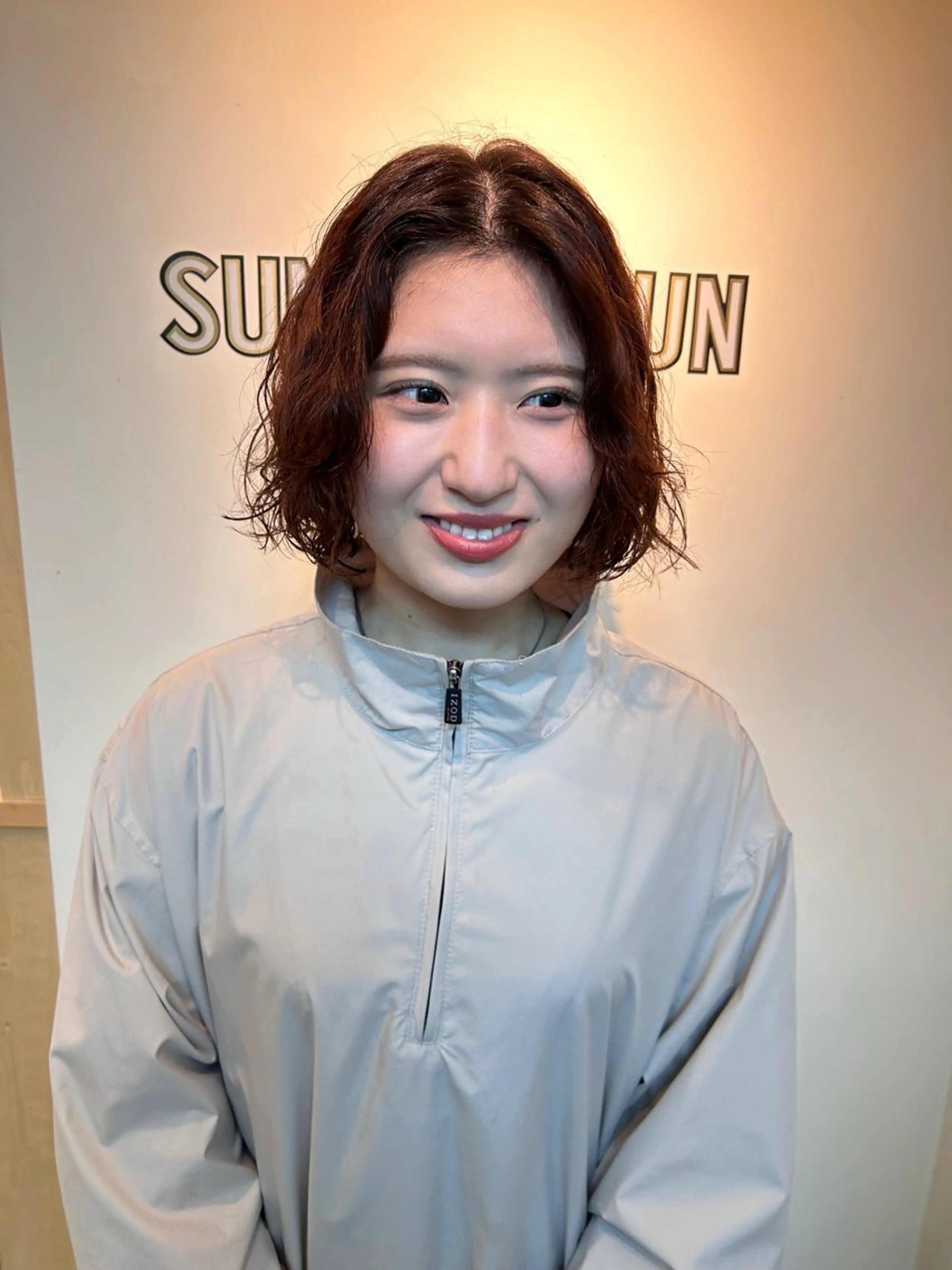 ショート パーマ SUNSUNSUN 斎藤天海のヘアスタイル