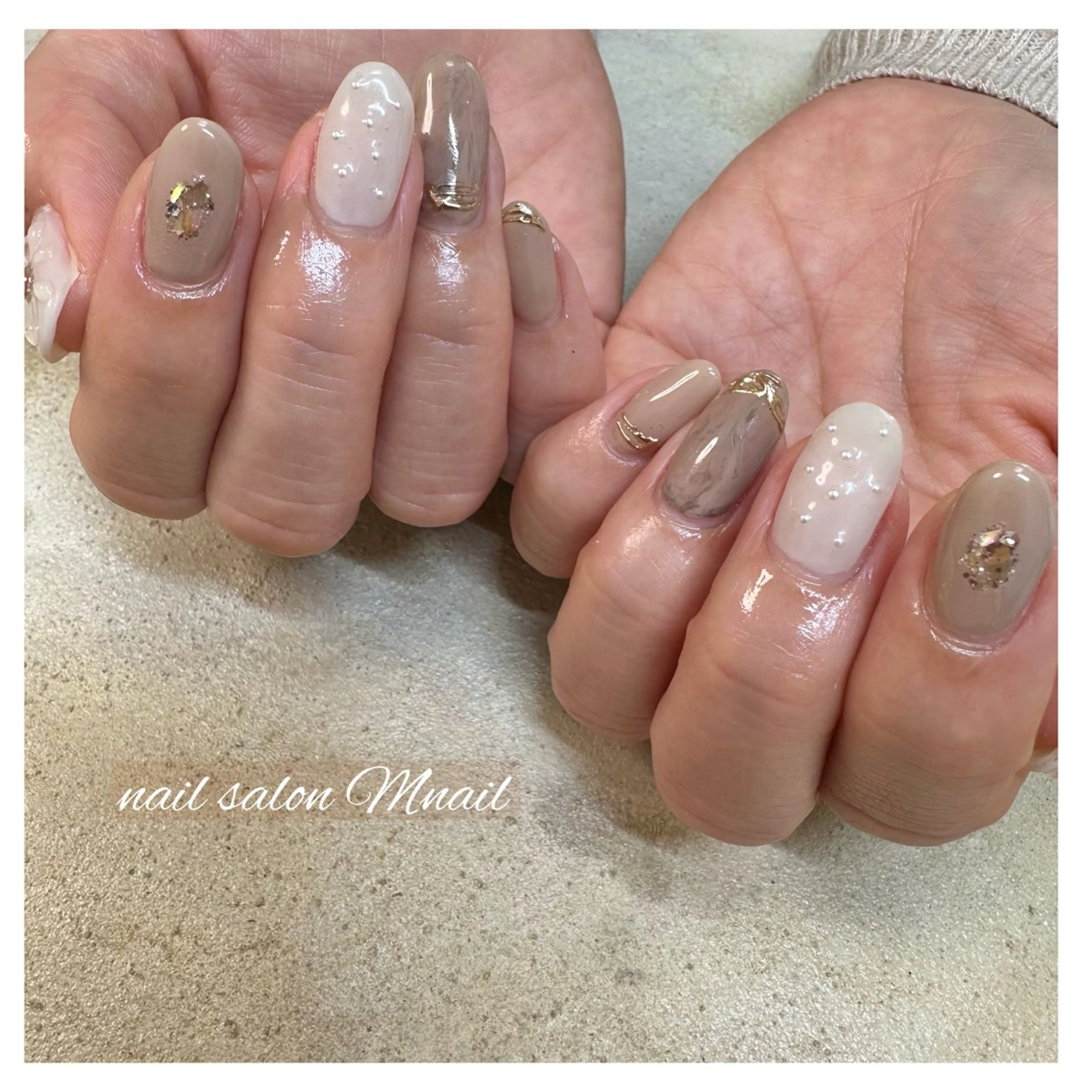 ネイル 卒業式 ハンドネイル ハンドケア Mnail ちひろのネイルデザイン