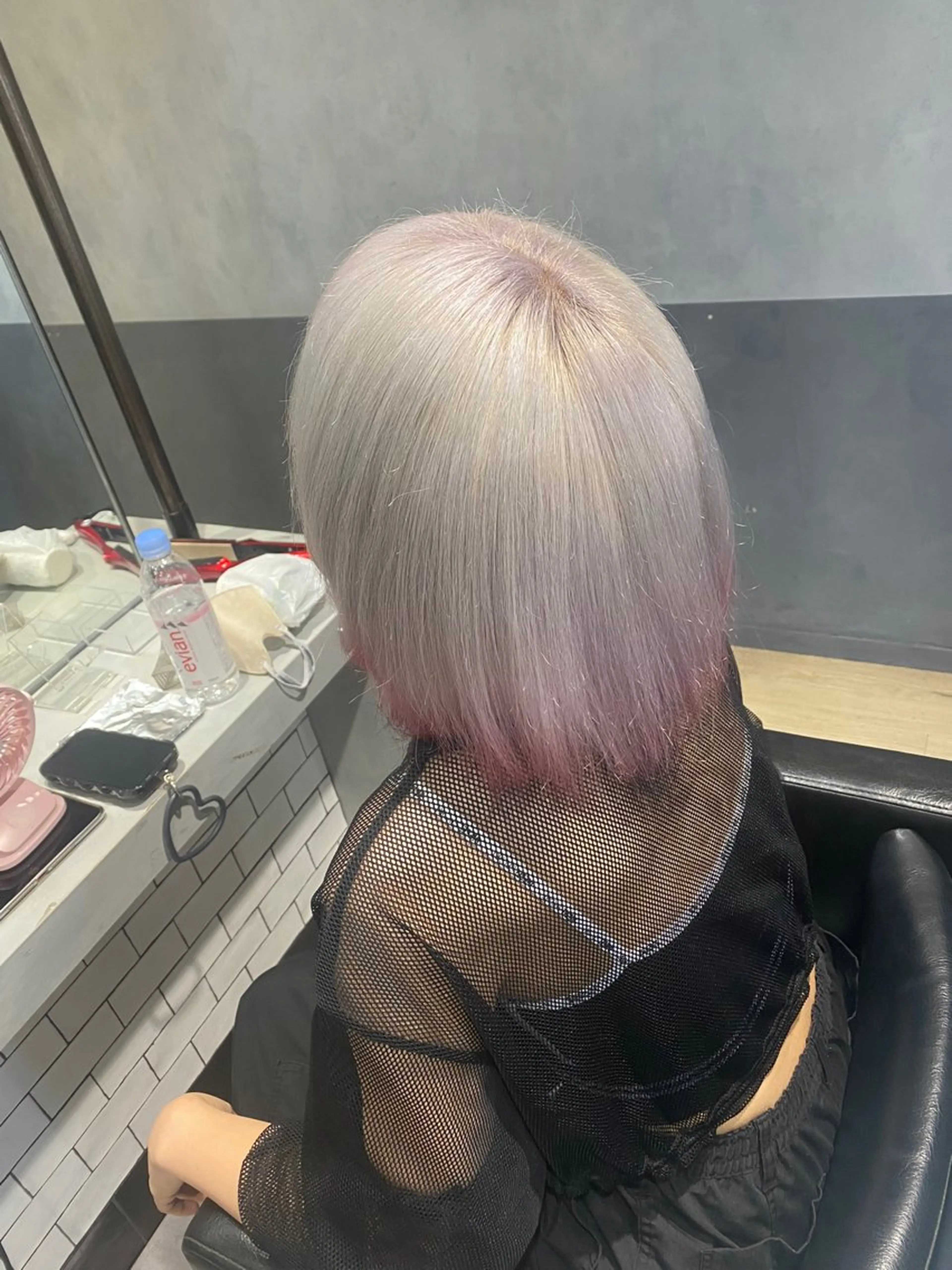 🐬ブリーチ毛にもかけられる！縮毛矯正🐬カット➕酸性ストレート➕オリジナル最高級処理トリートメントの写真