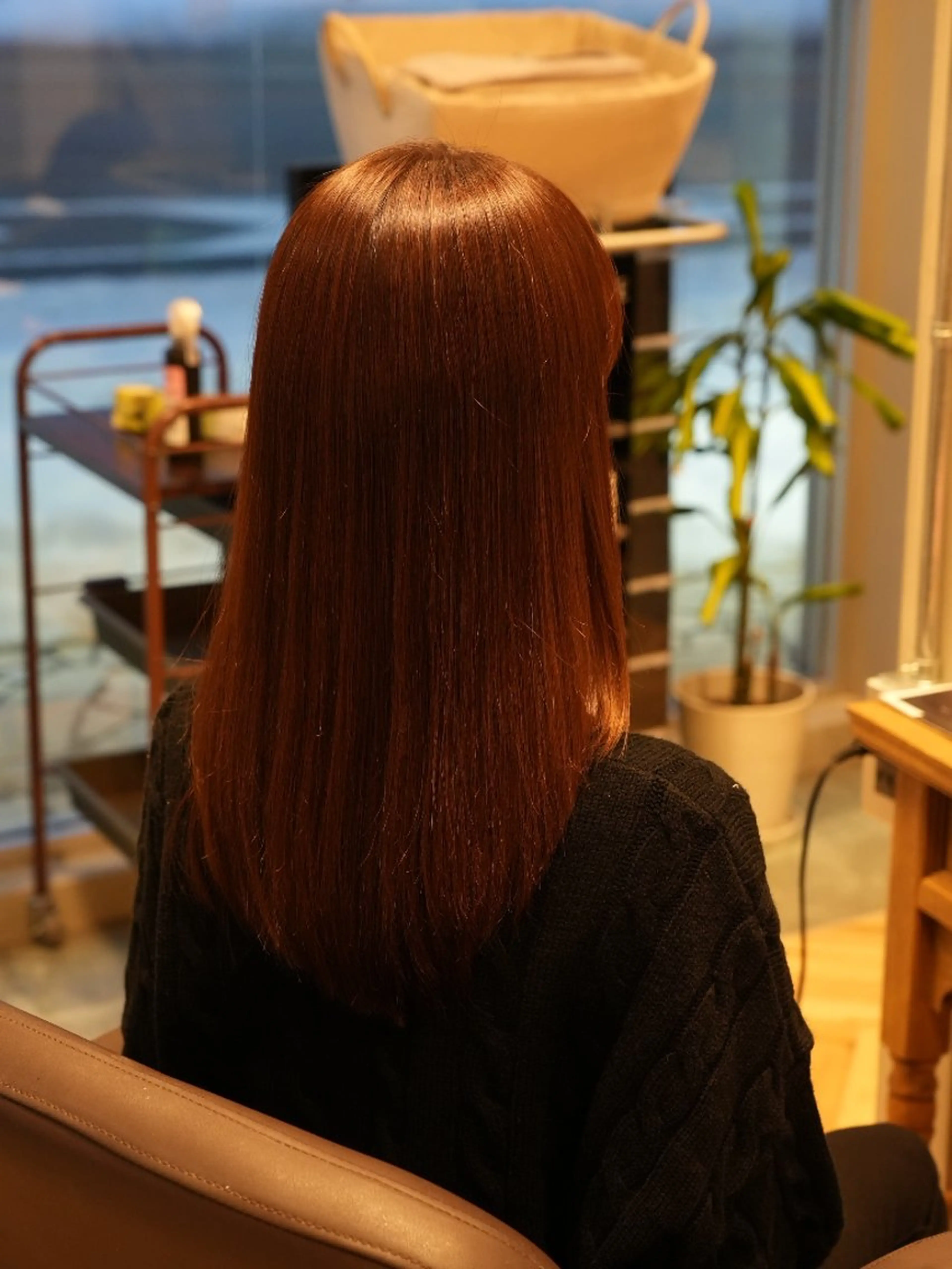 セミロング レイヤーカット カット ヘアカラー トリートメント エスウォーク松井 俊男のヘアスタイル