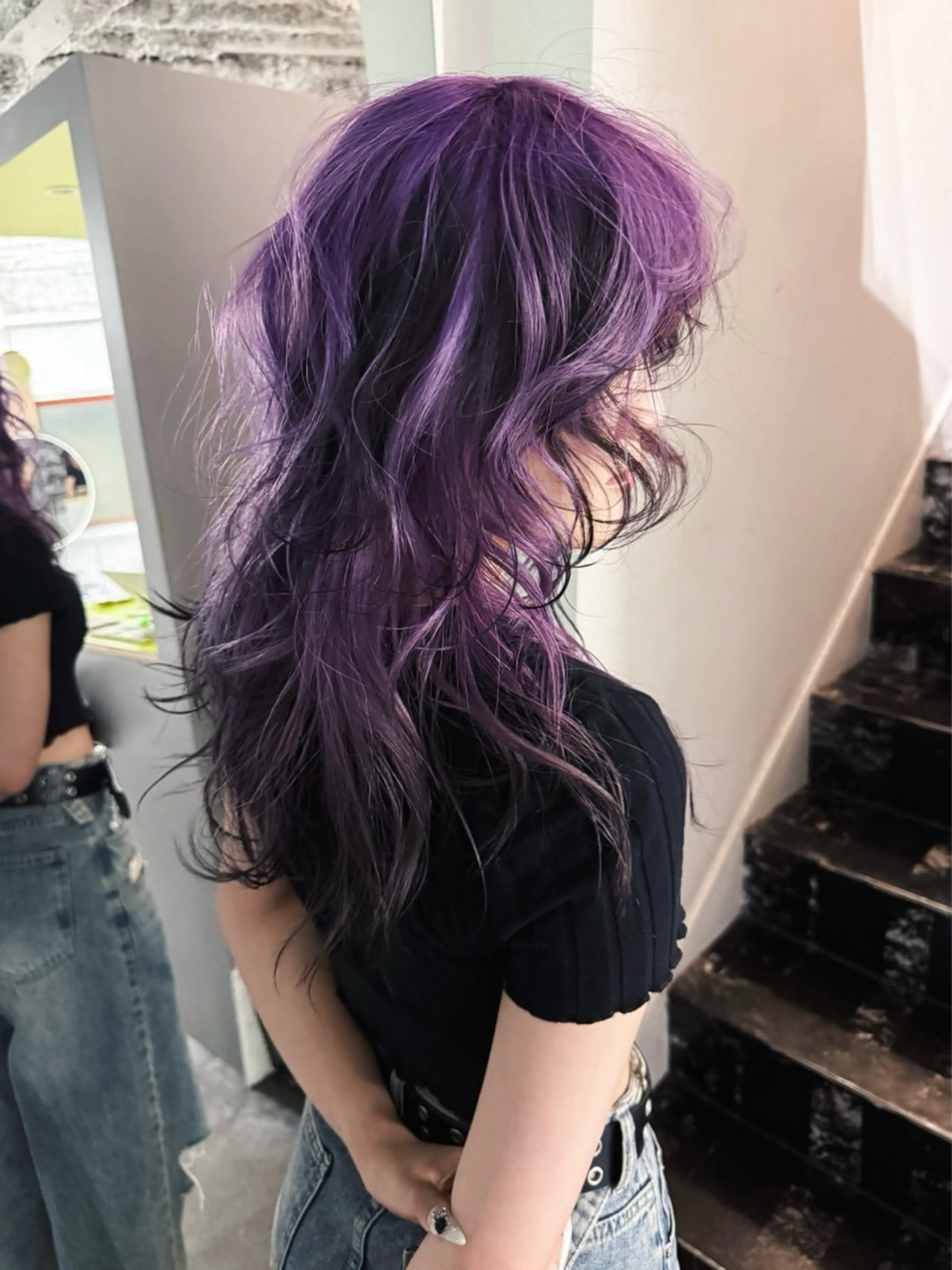 ロング カラー ヘアカラー トリートメント ハイトーン/デザイン /ひさやのヘアスタイル