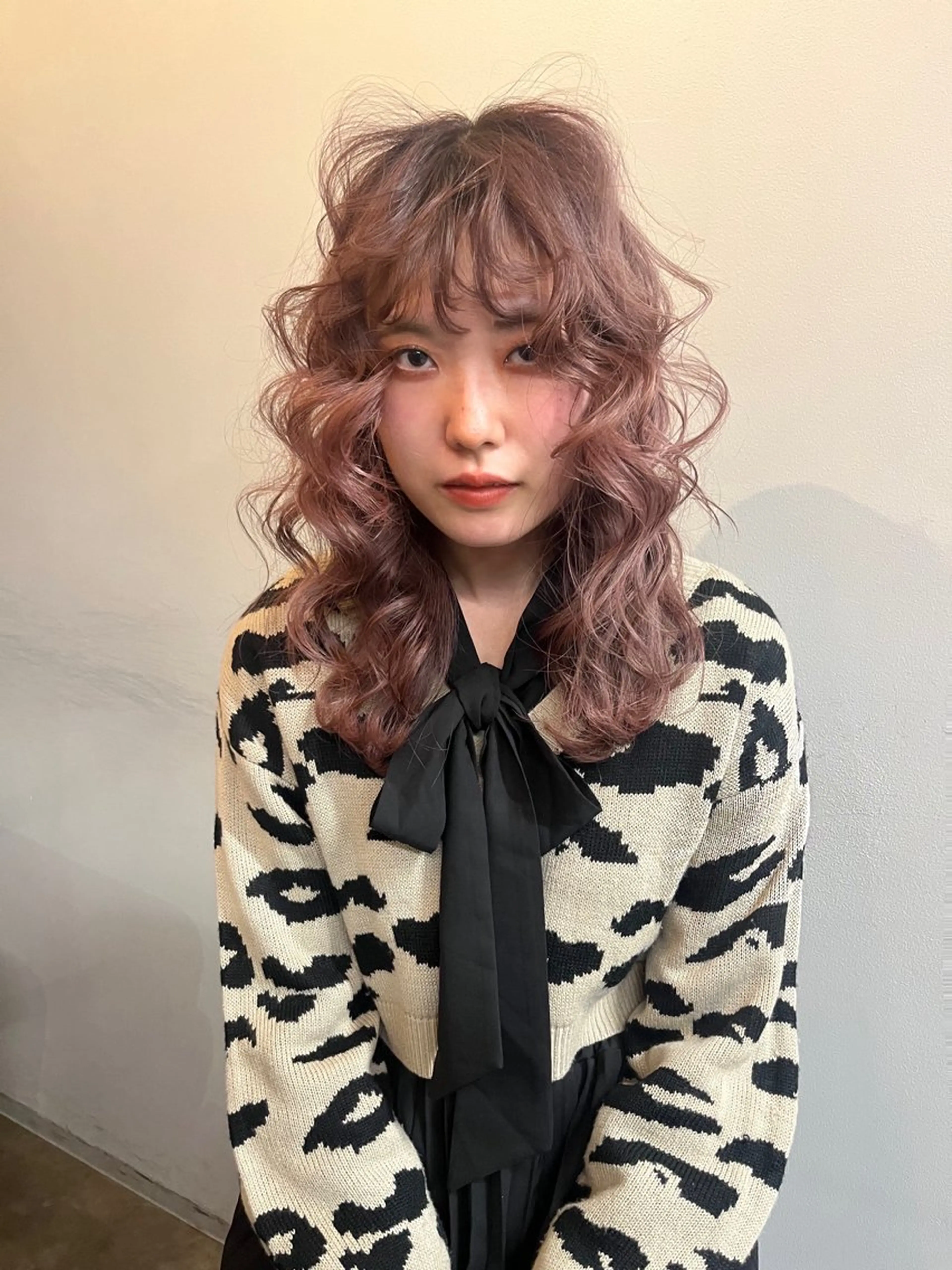 セミロング ボブ× フェイスレイヤー🩰のヘアスタイル