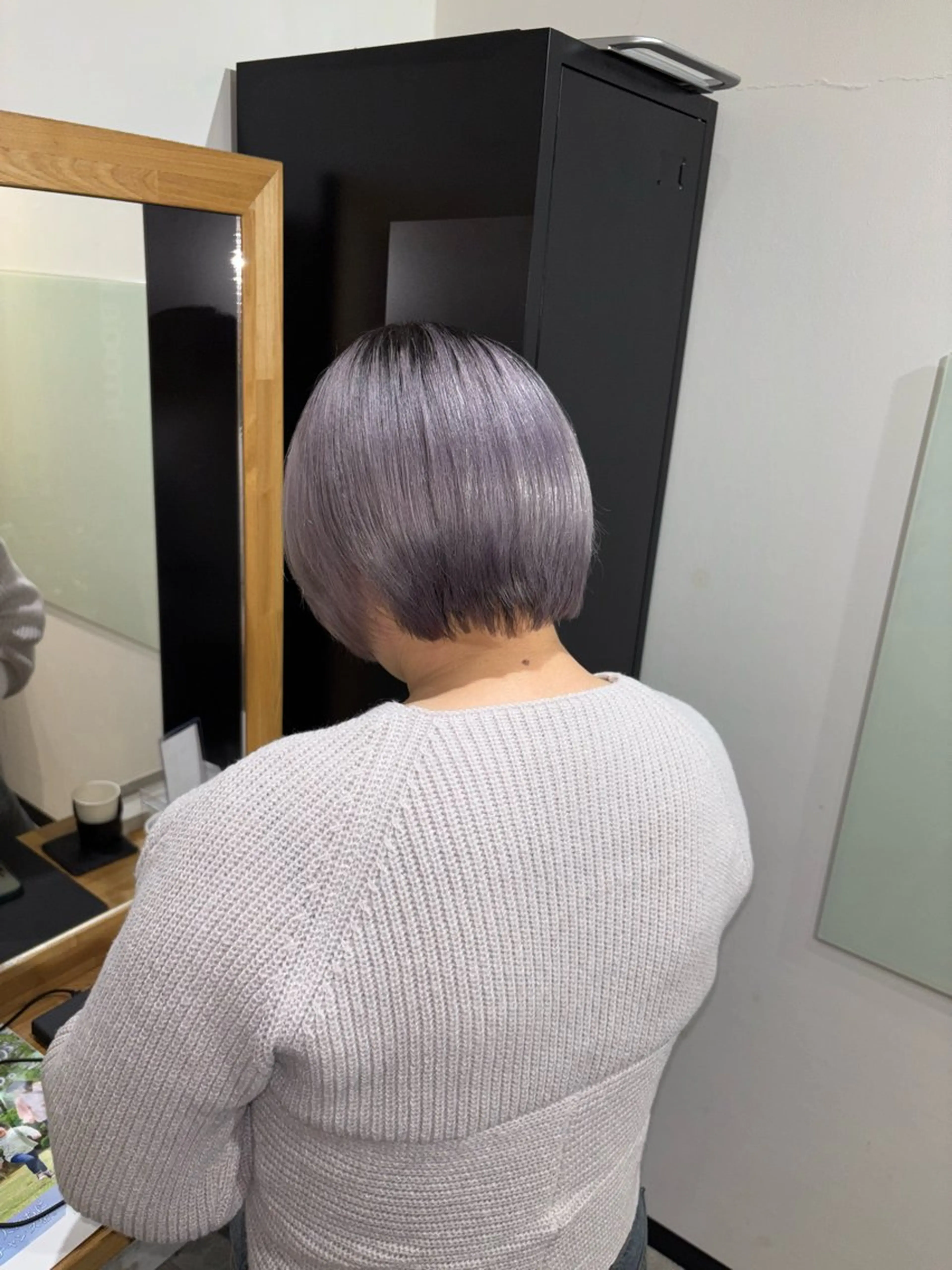ショート カラー ブリーチ ラベンダーカラー なりたいを叶えます！ 出口 紗依のヘアスタイル