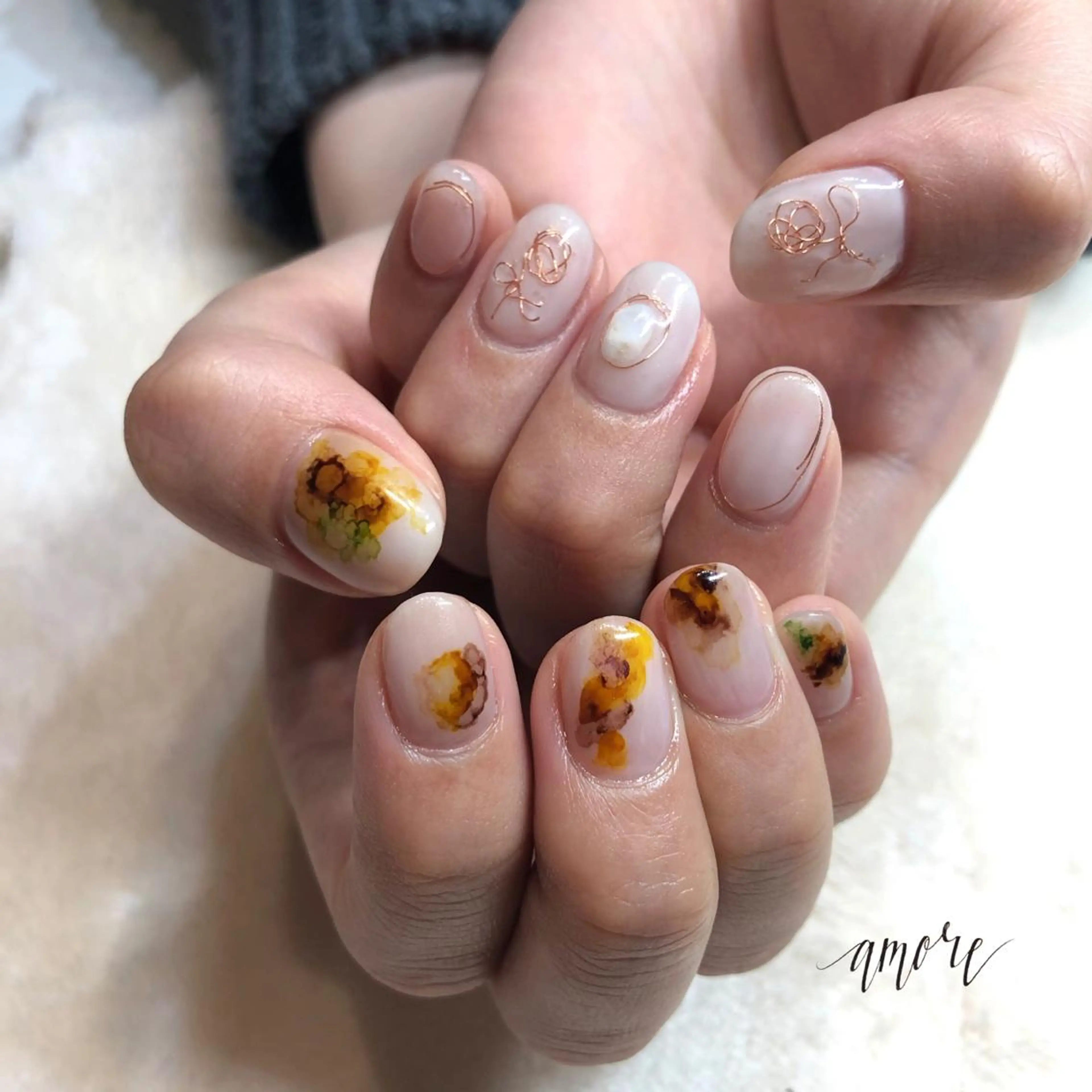 ネイル ジェルネイル ニュアンスネイル 春ネイル You kyehwaのネイルデザイン