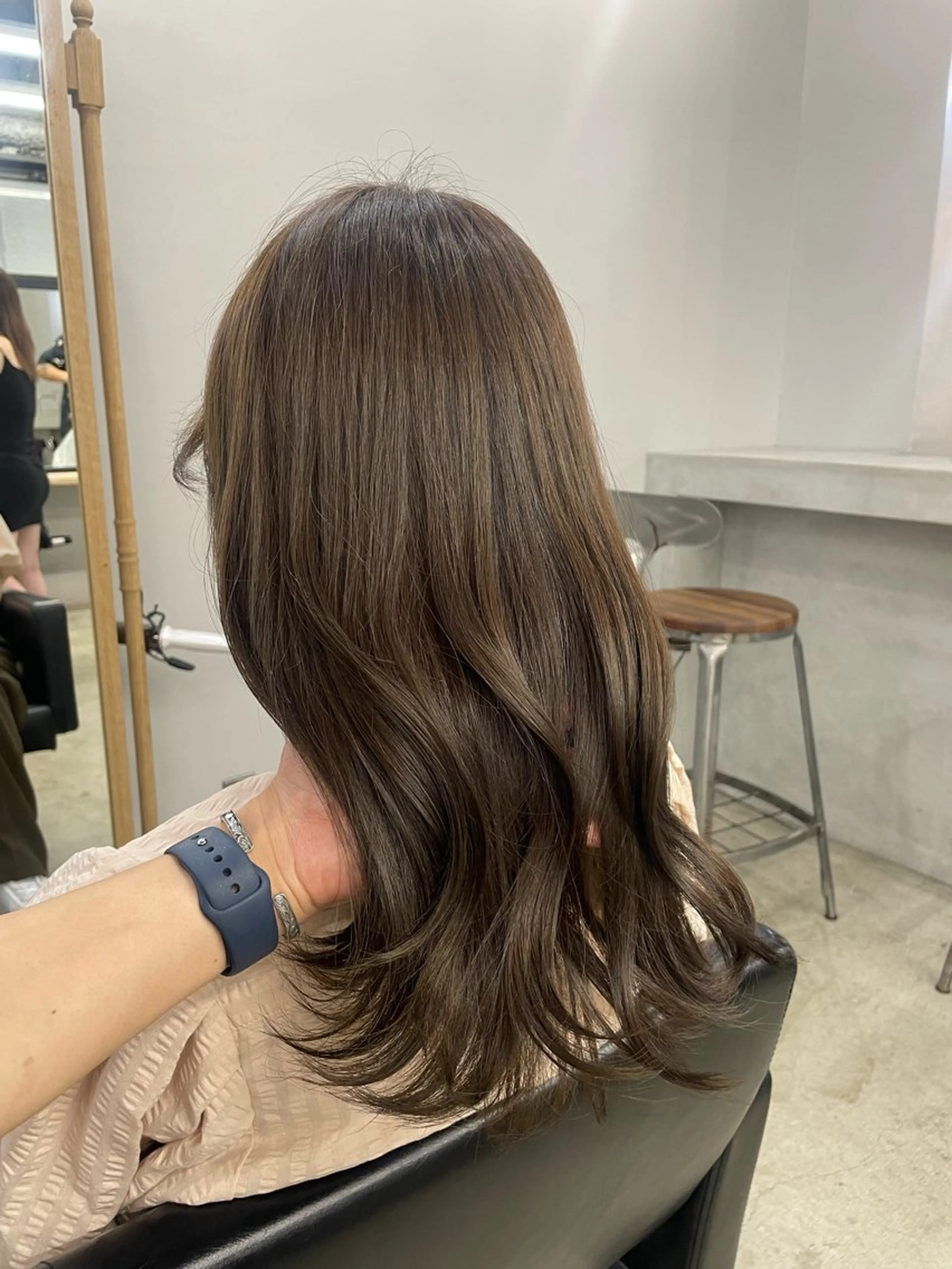 ロング カラー ヘアカラー 新宿/韓国ヘア/ 髪質改善ストレートのヘアスタイル