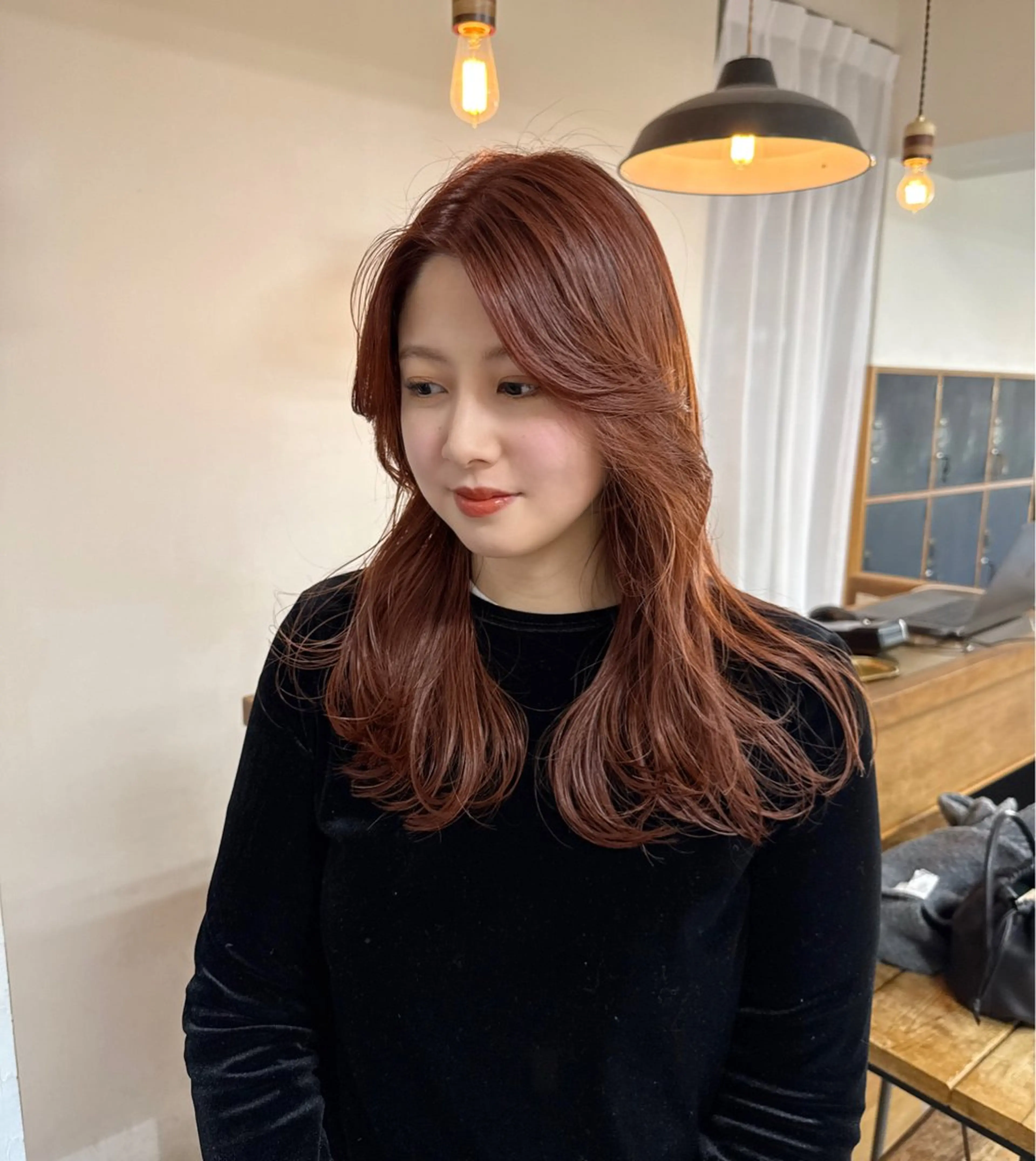 セミロング まろやか透明感カラー ♡MANAのヘアスタイル