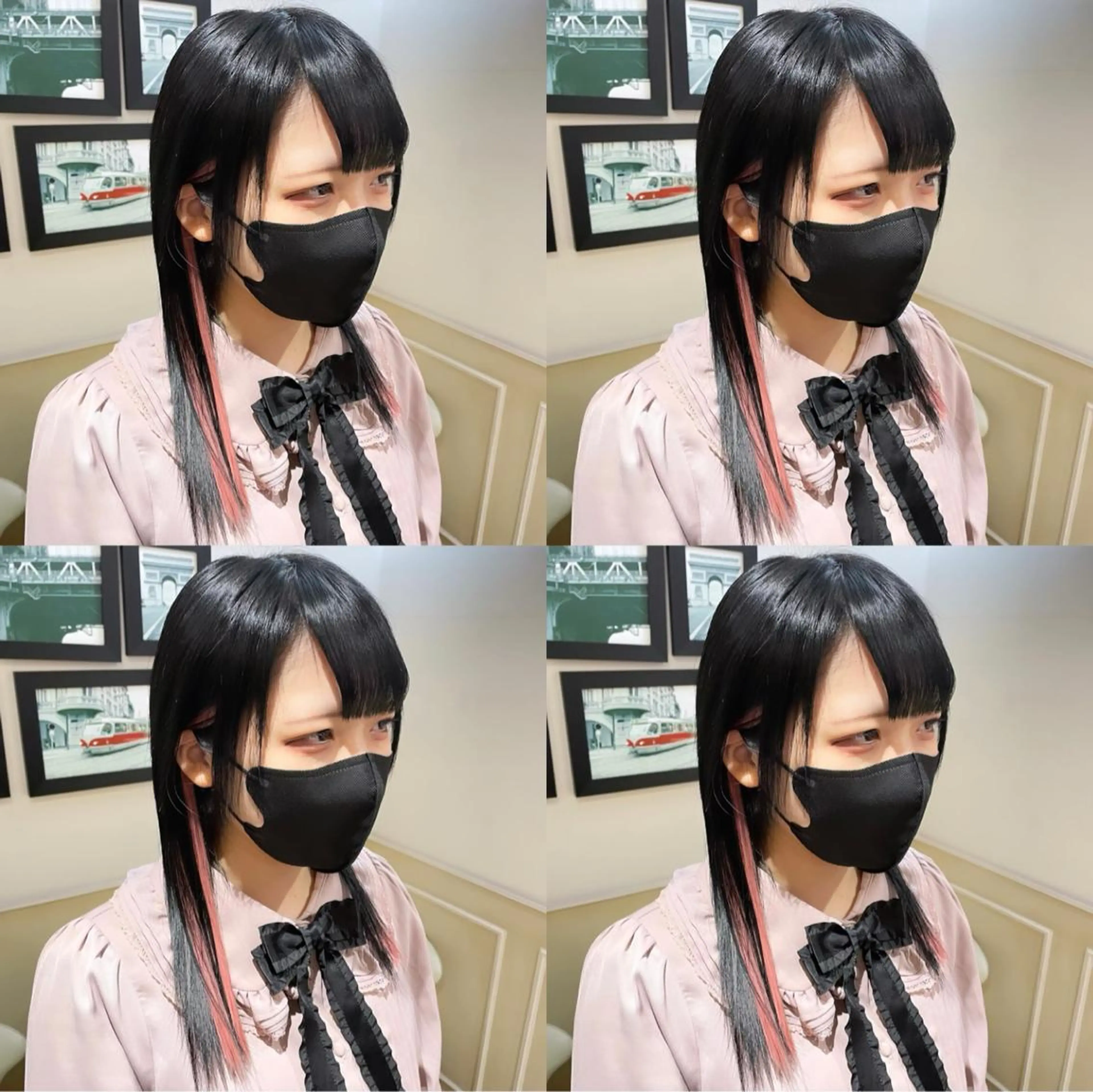 セミロング カラー シールエクステ イヤリングカラー エクステ 🌟トップデザイナー 高橋🌟のヘアスタイル