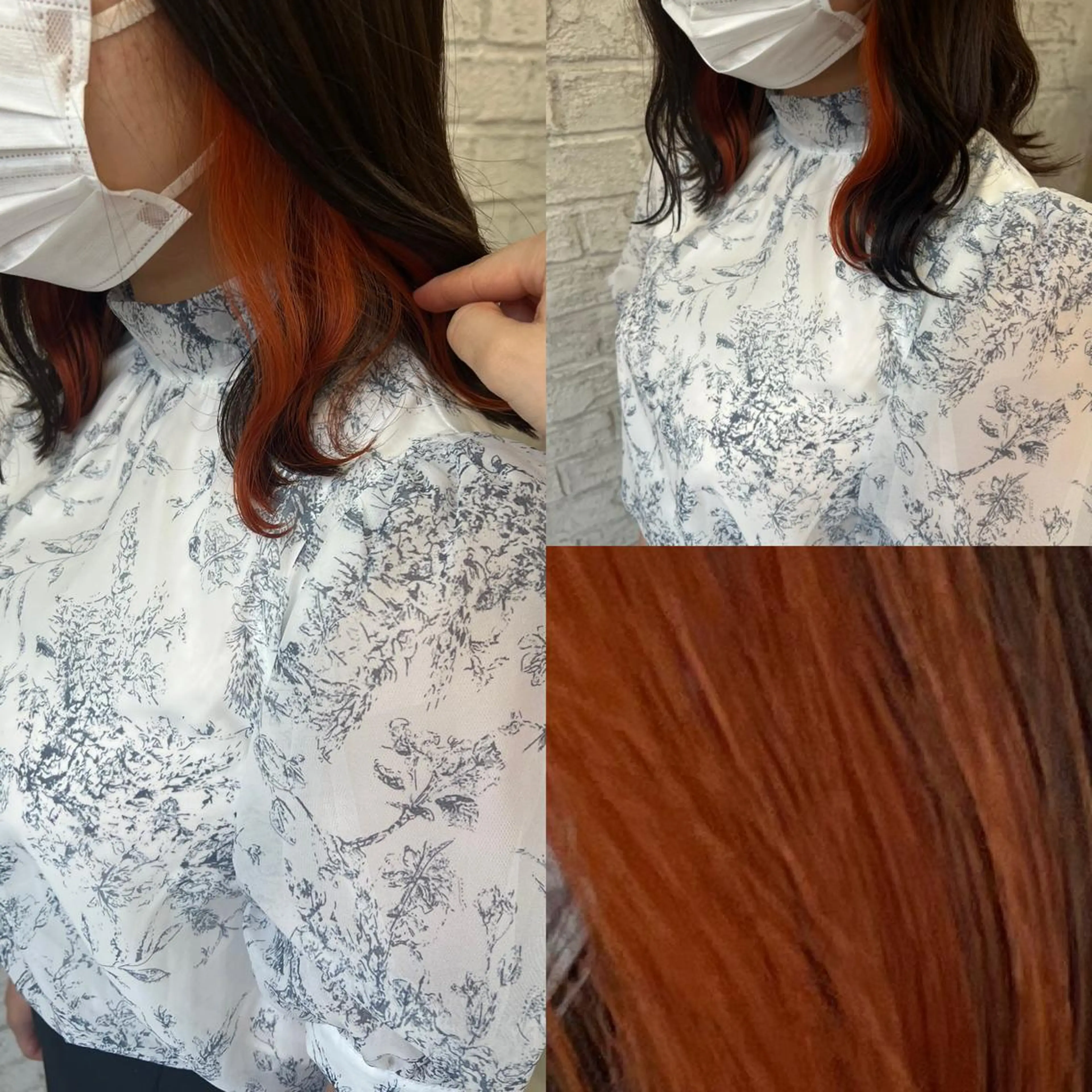 セミロング カラー カット ヘアカラー トリートメント エクステ＆艶カラー 🎀YURINA🎀のヘアスタイル