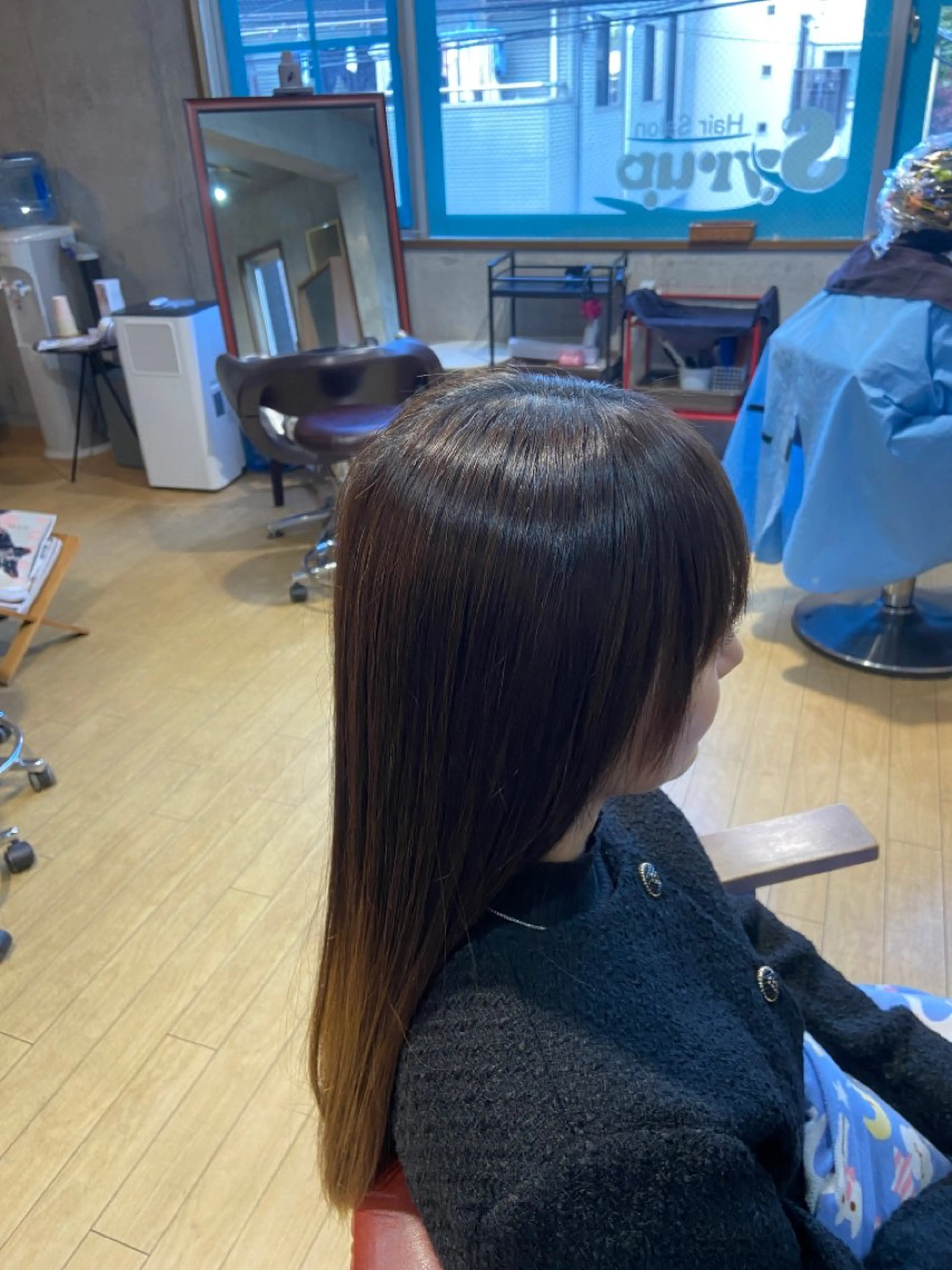 ロング 縮毛矯正 縮毛矯正 西内 亮太のヘアスタイル