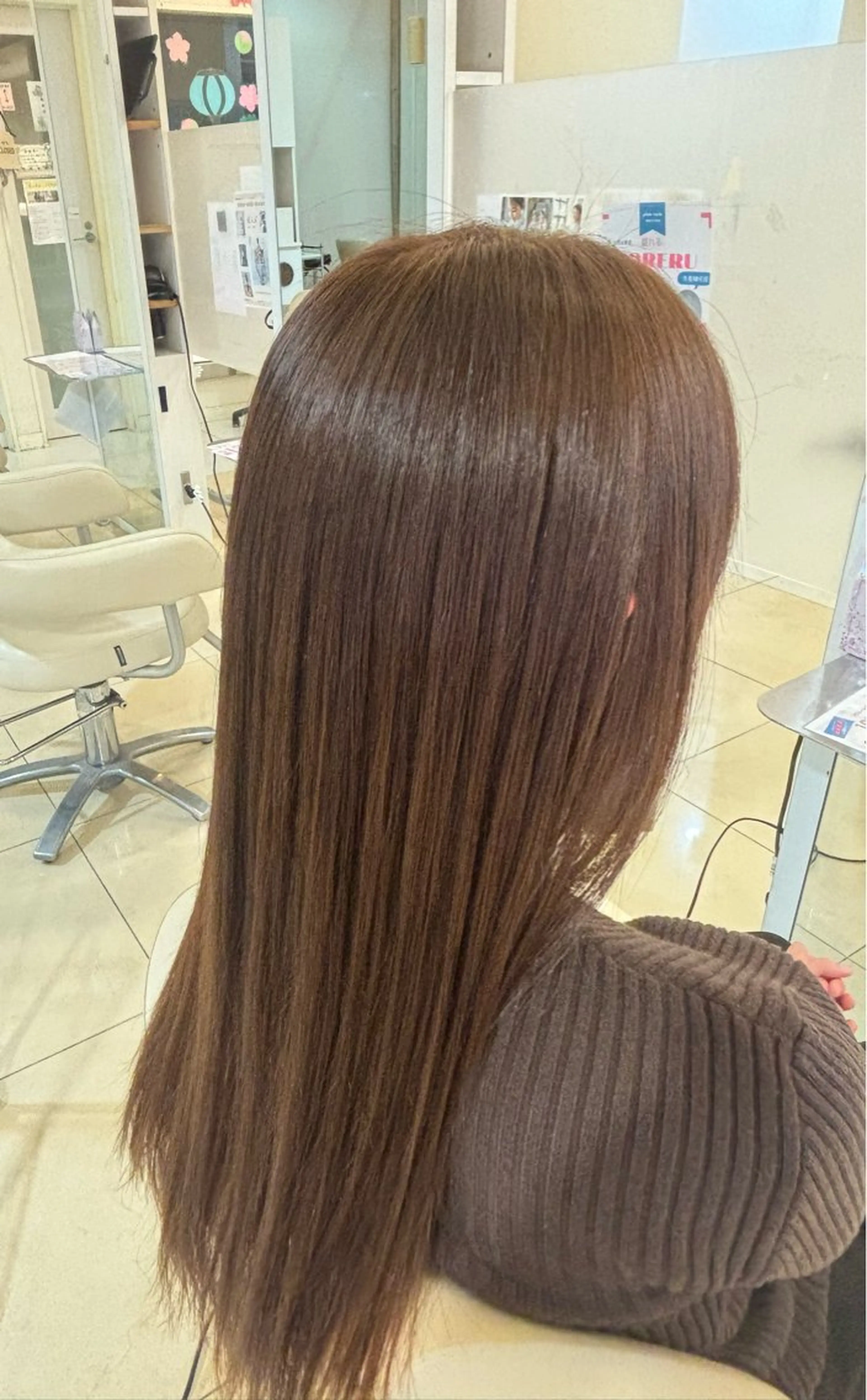 カラー ベージュカラー ヘアカラー 長野 愛のヘアスタイル
