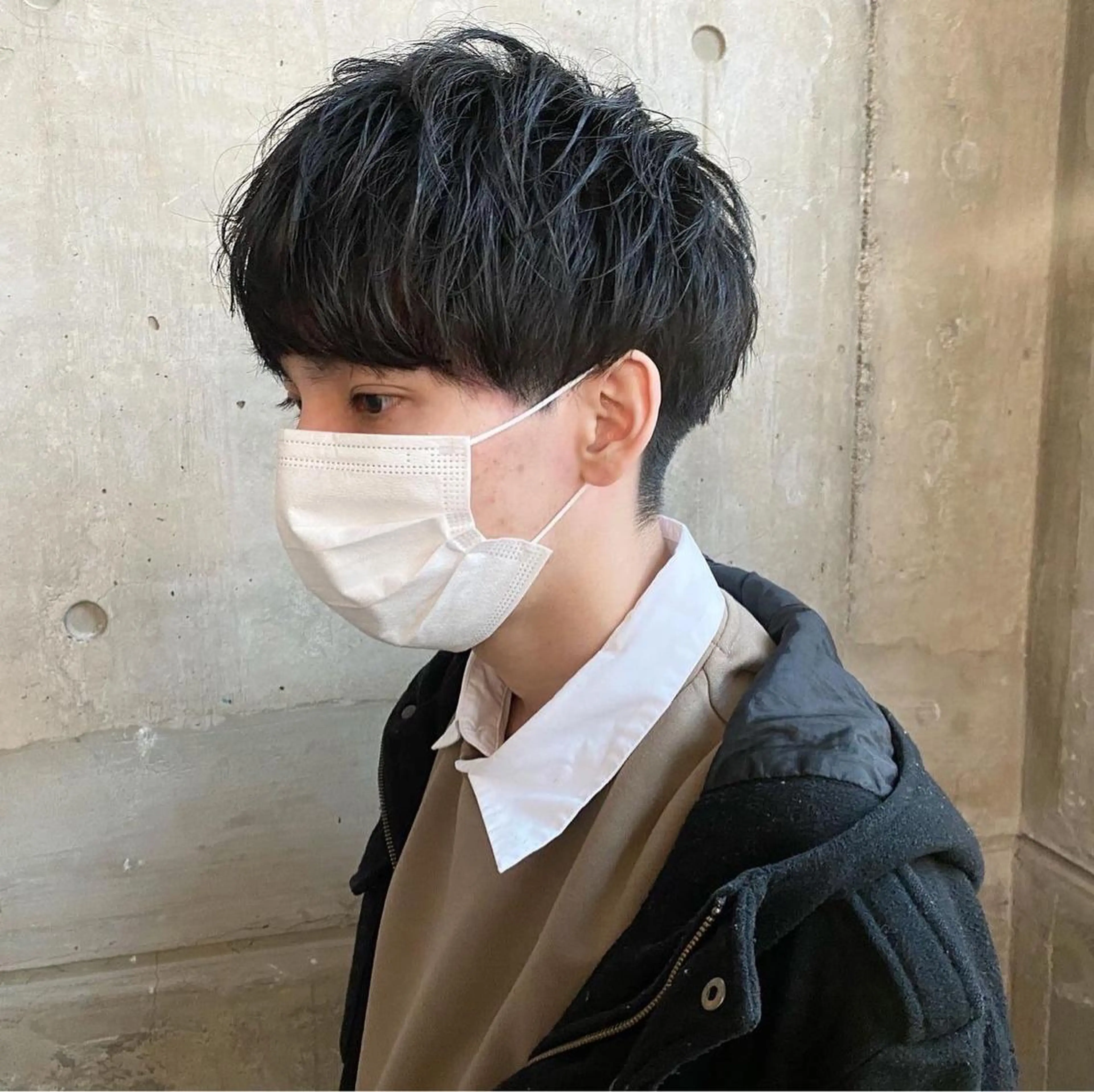 カラー パーマ メンズ ブリーチなし透明感 カラー/MISANOのヘアスタイル