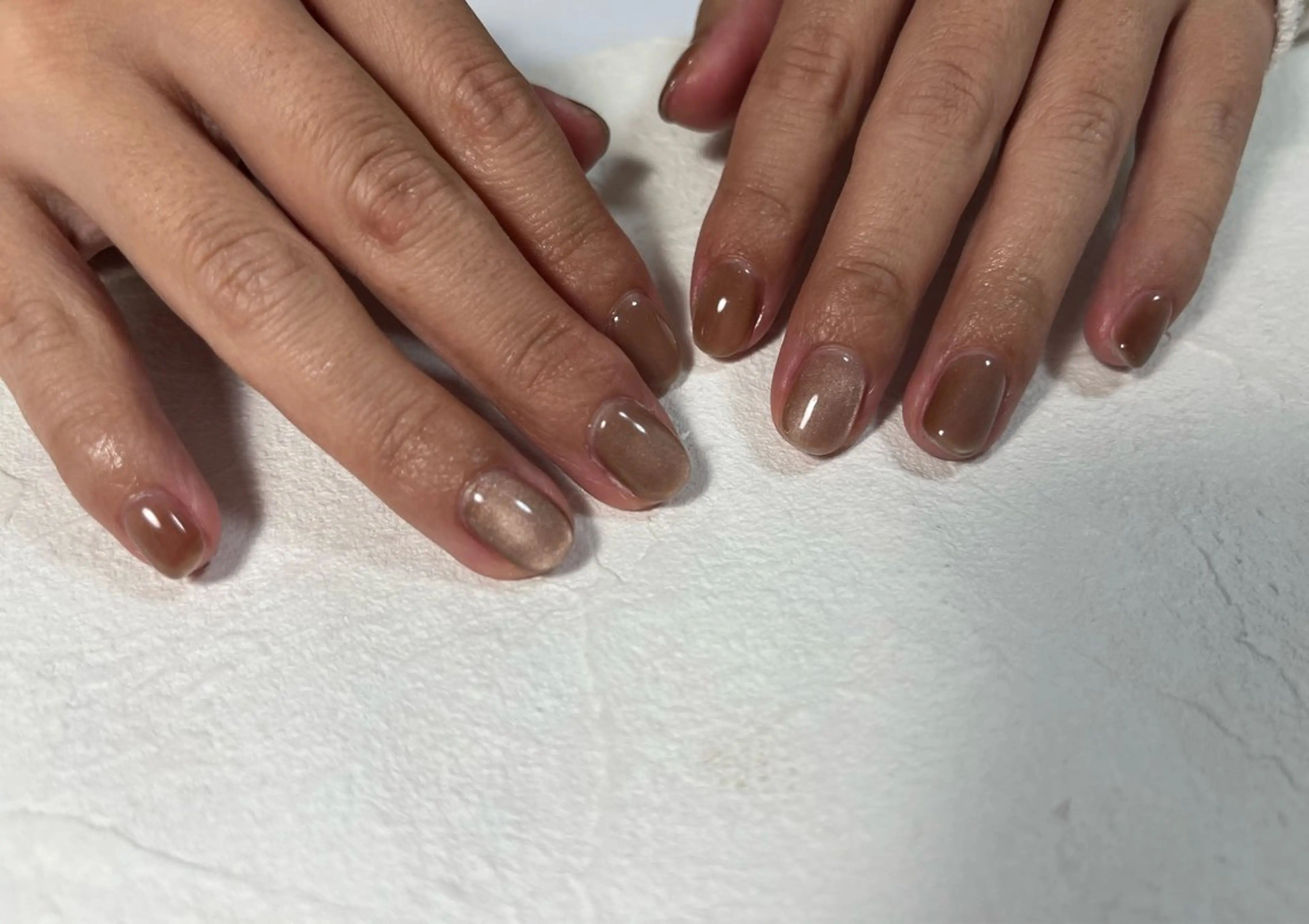 ネイル オーロラネイル フットネイル フレンチネイル ジェルネイル 韓国ネイル ハンドネイル kiki nail たまプラーザのネイルデザイン