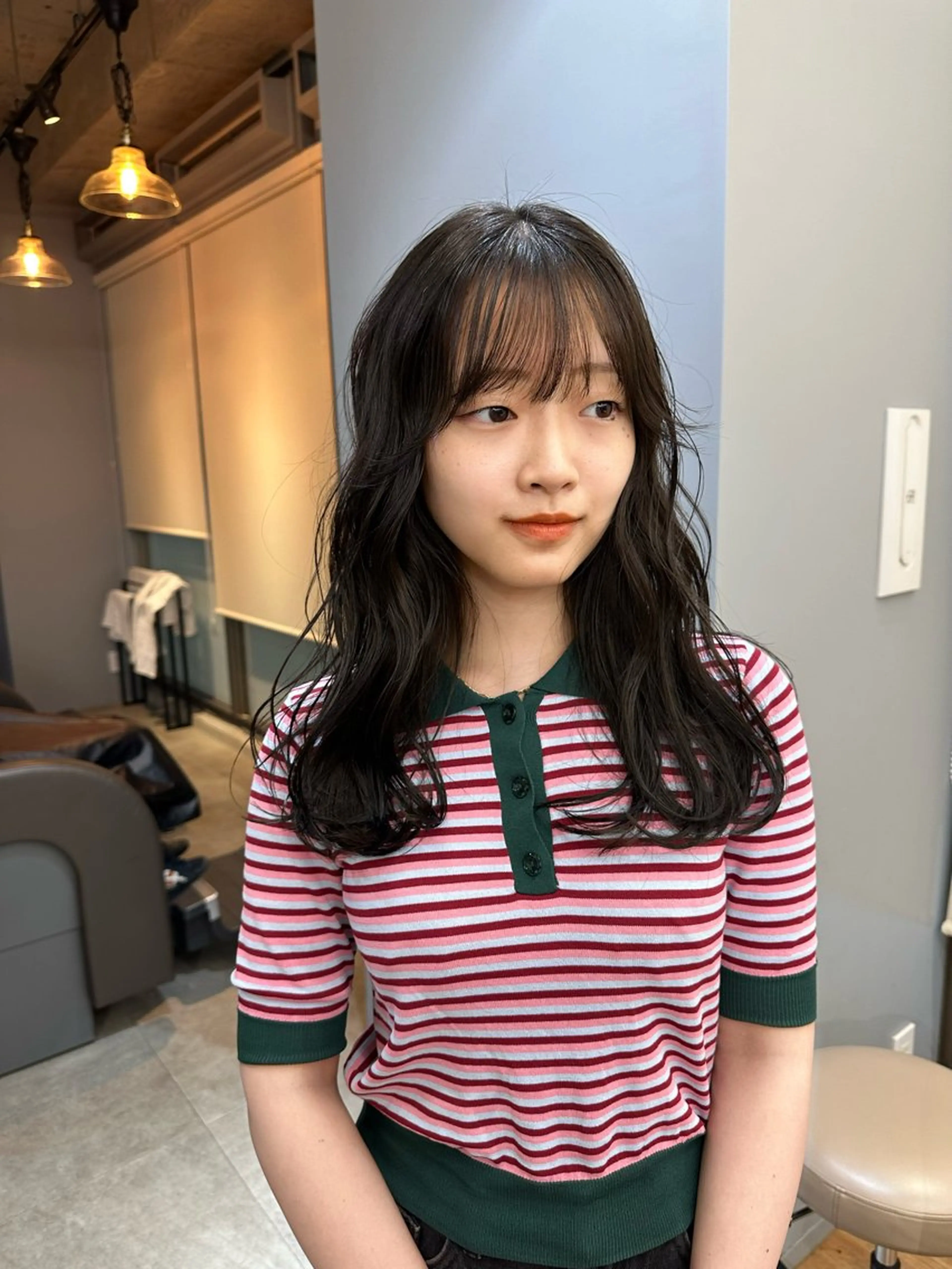 ミディアム パーマ ミディアムパーマ さとう あやかのヘアスタイル