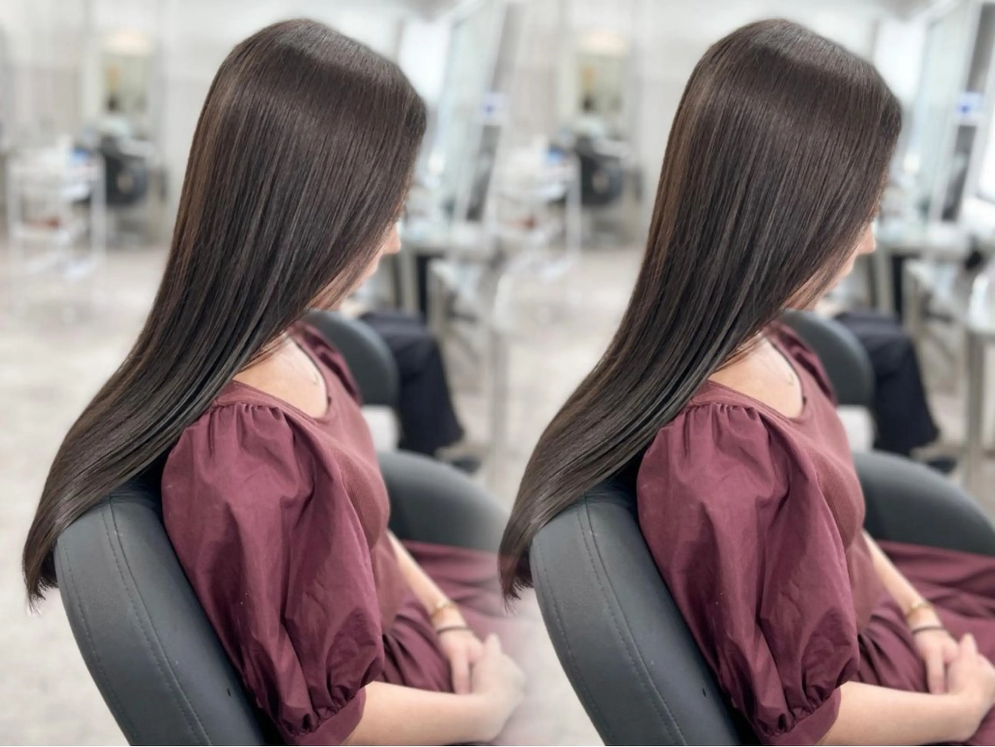 🍎髪質改善🍎透明感カラー＋カット＋リンゴ幹細胞トリートメント ¥11000の写真