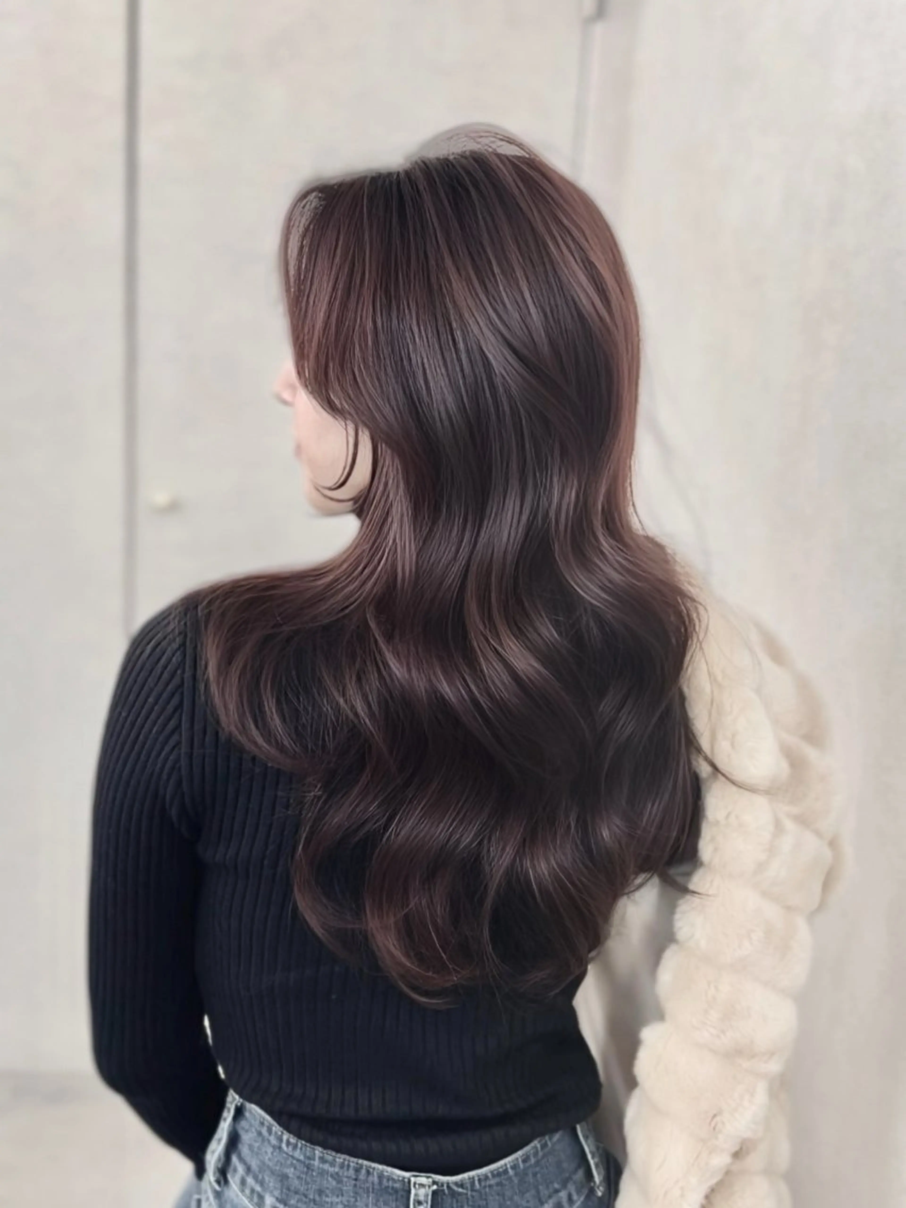 ロング カラー ブラウンカラー チョコレートブラウン ラベンダーカラー レイヤーカット カット ヘアカラー トリートメント 🌸MAYU🌸 ハイトーン➕レイヤーのヘアスタイル