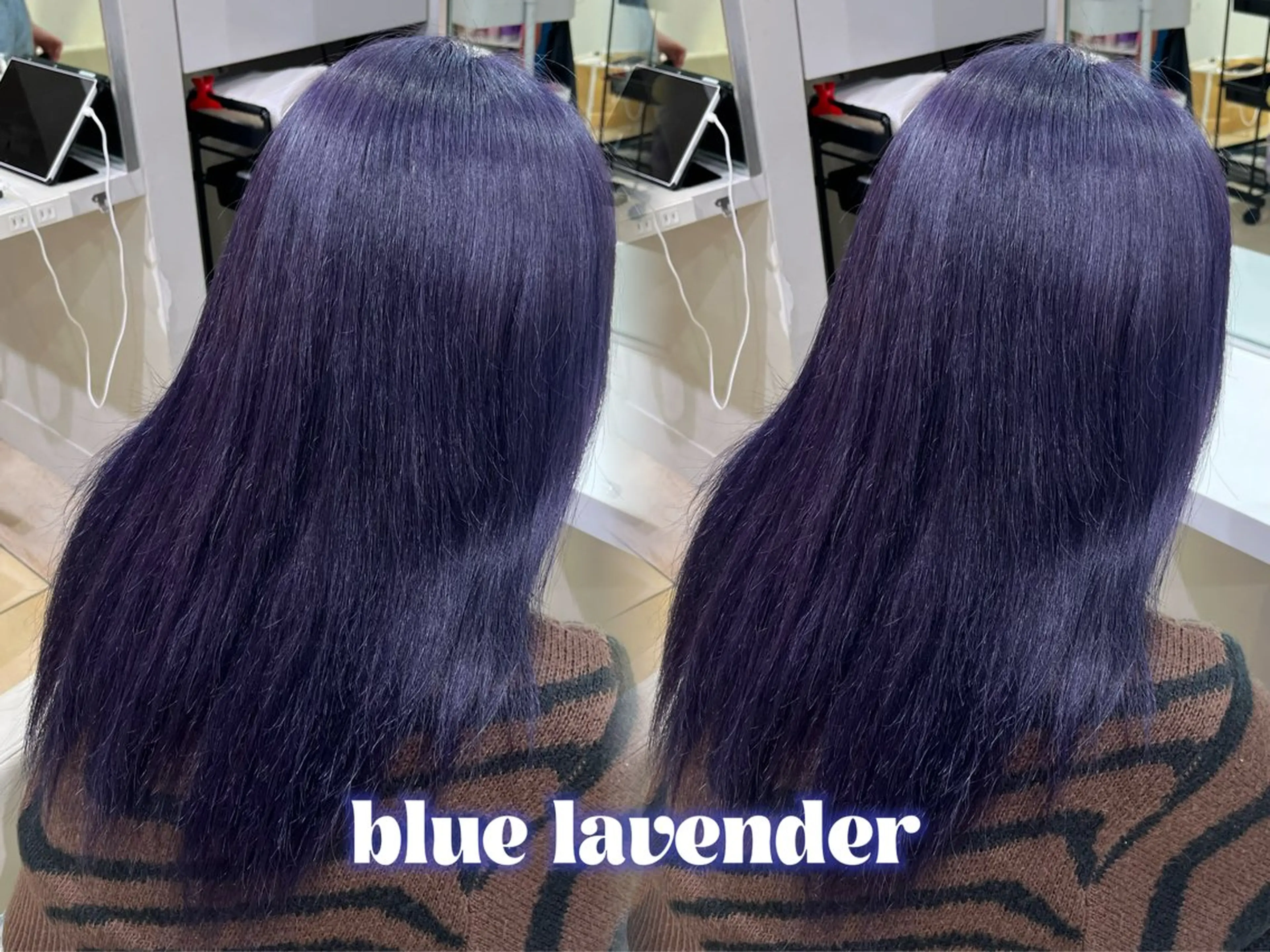 セミロング ヘアカラー ハイトーン×推し カラー💫Miyuのヘアスタイル