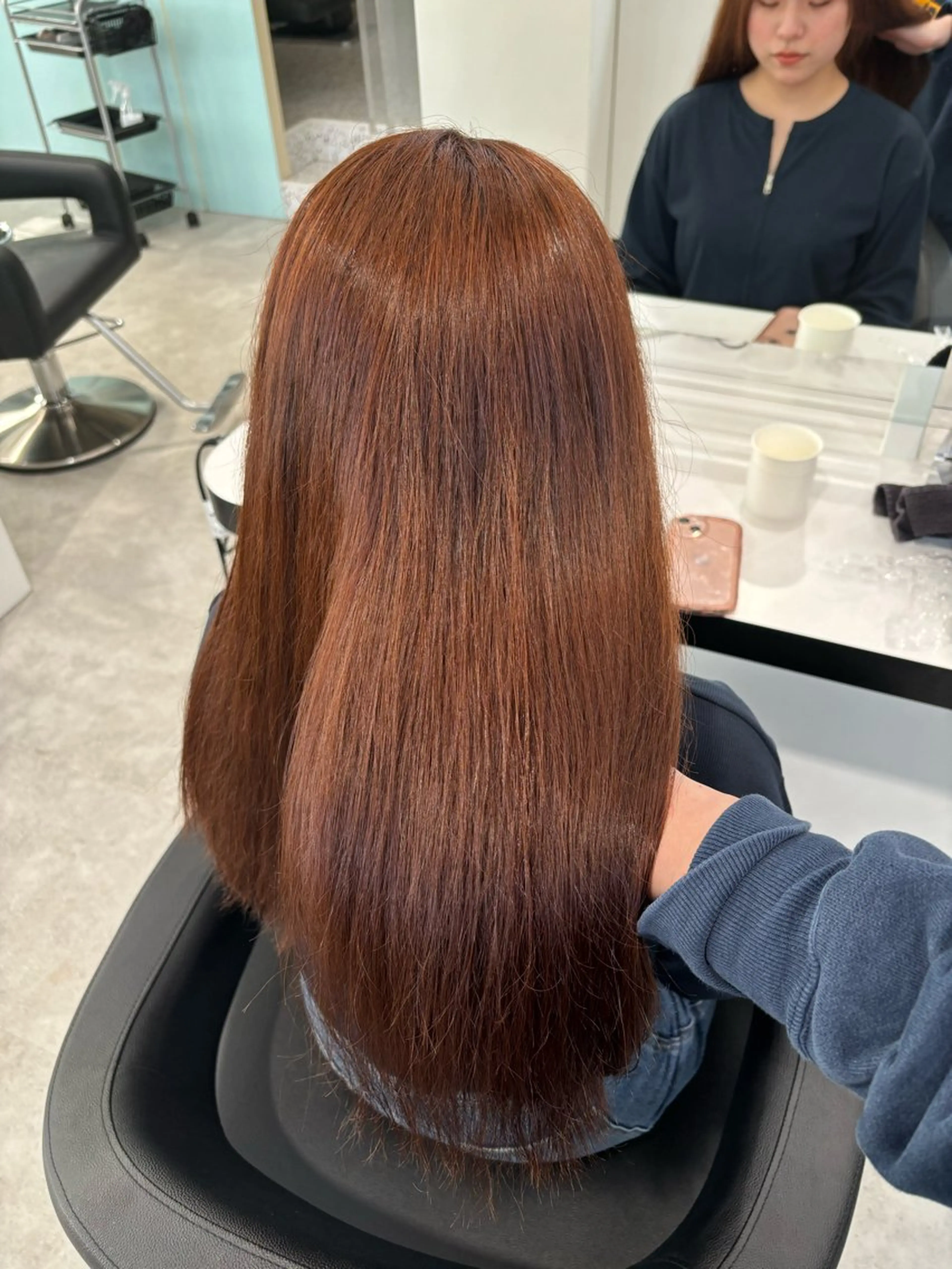ロング ヘアカラー トリートメント Wカラー/暖色/べ ージュりく©︎🐝のヘアスタイル