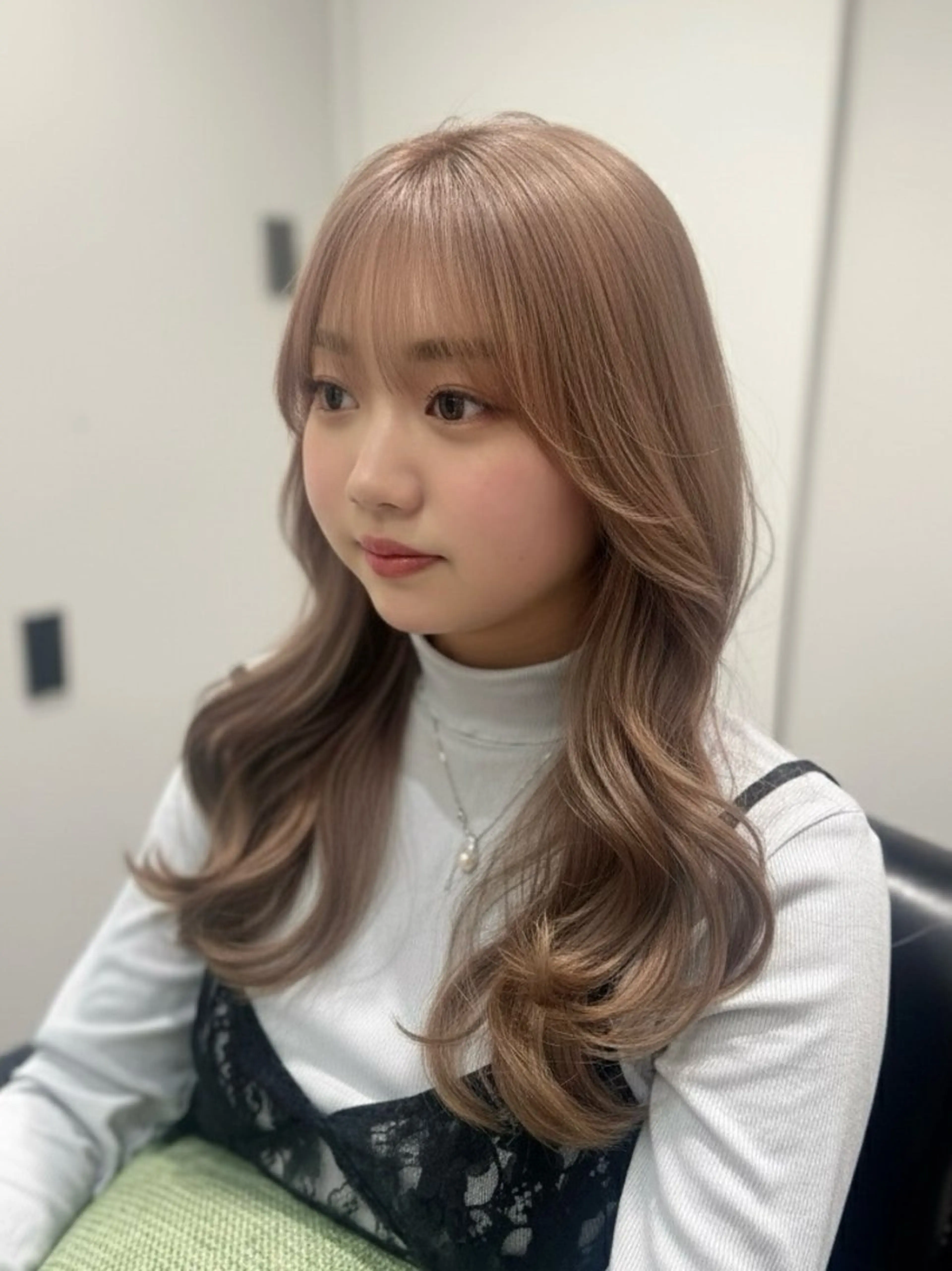 ロング カラー カット ヘアカラー 韓国風スタイル 北田陸斗のヘアスタイル