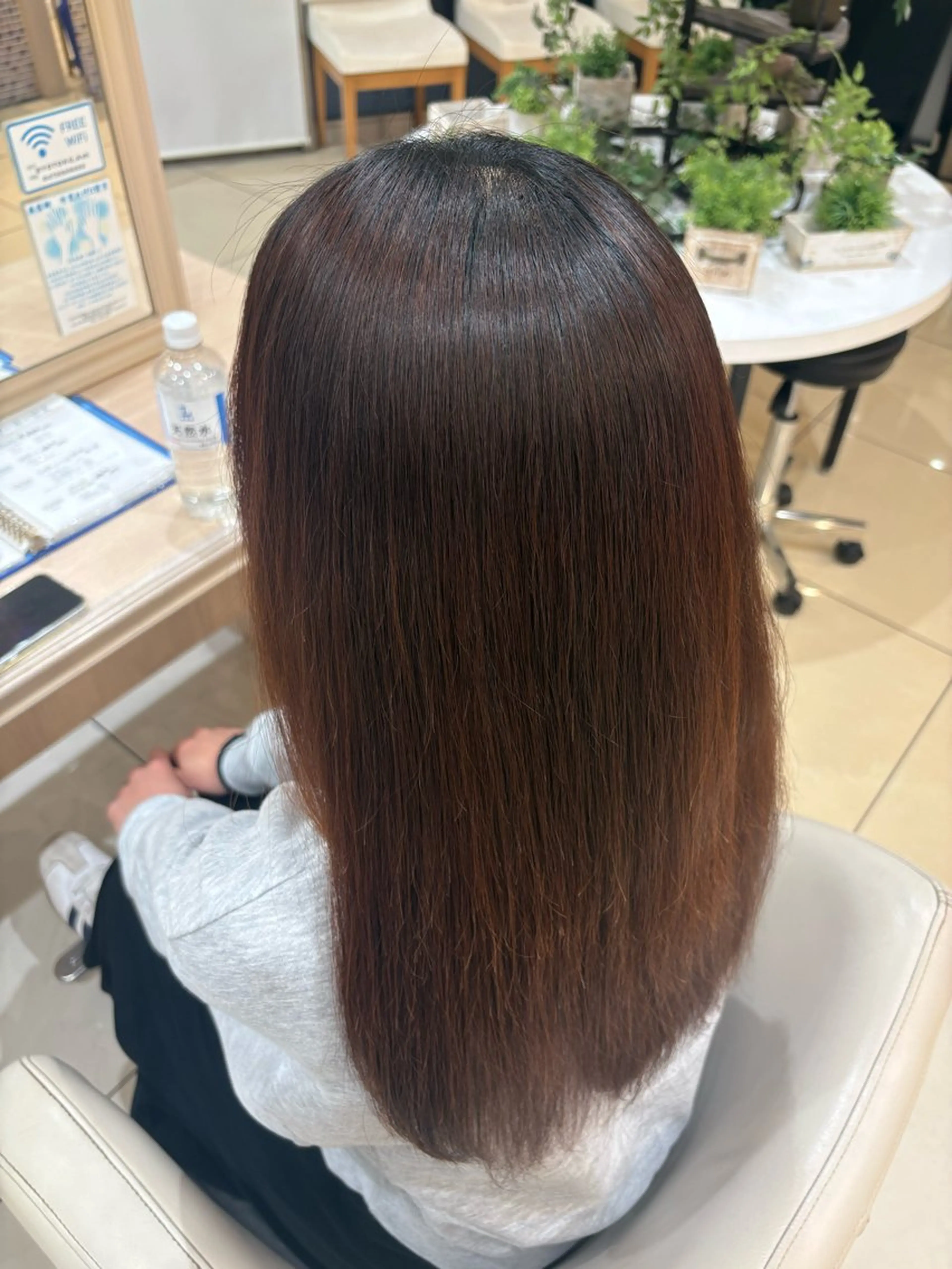 ロング パーマ 縮毛矯正 トリートメント 縮毛矯正 艶髪カラー 矯正 モデル募集/Aoiのヘアスタイル