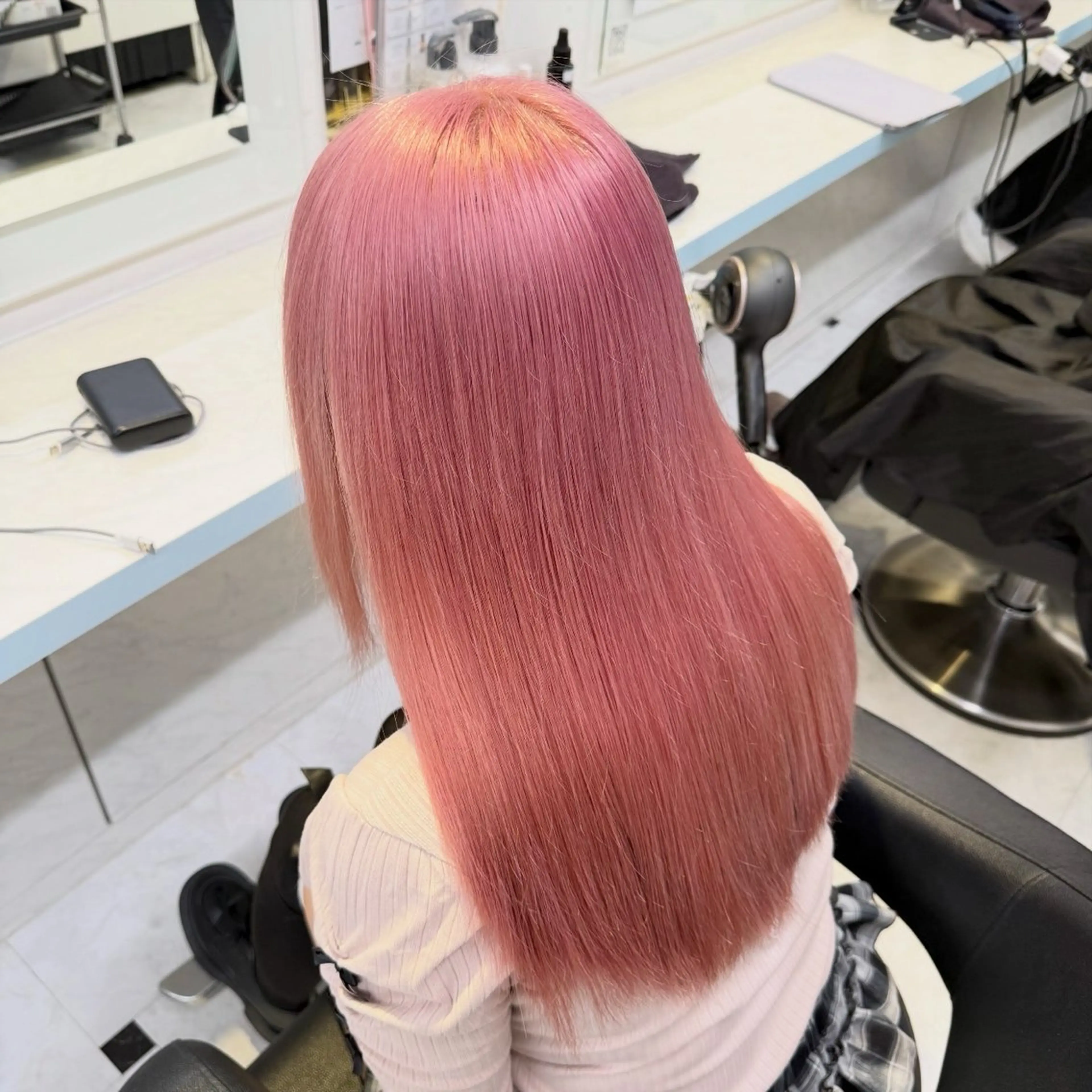 ロング カラー ピンクカラー 髪質改善 トリートメント 透明感×似合わせ Syuyaのヘアスタイル