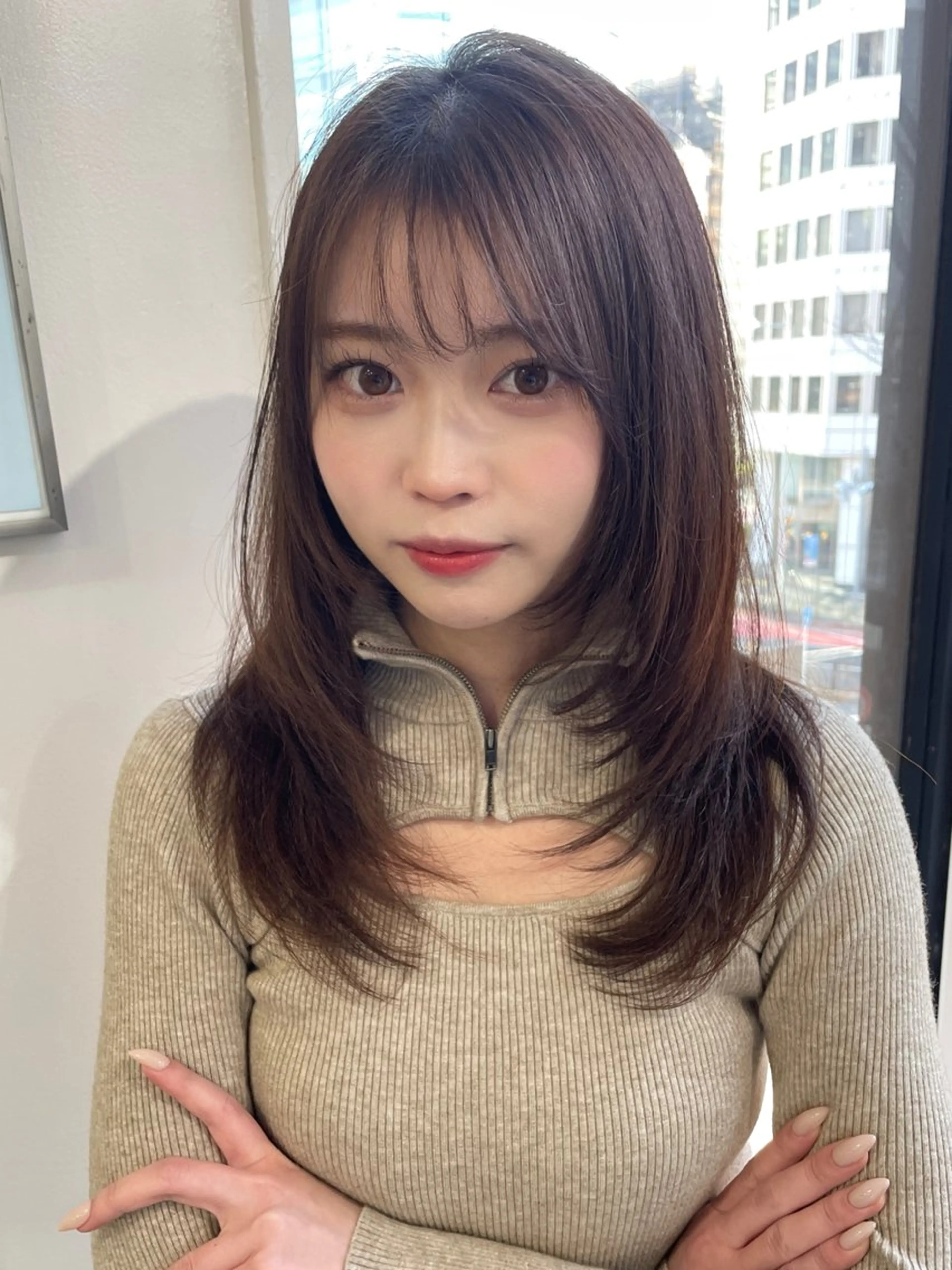 ✨【おすすめ】✨似合わせカット+透明感カラー+新質感プラチナTr🫧🚿の写真