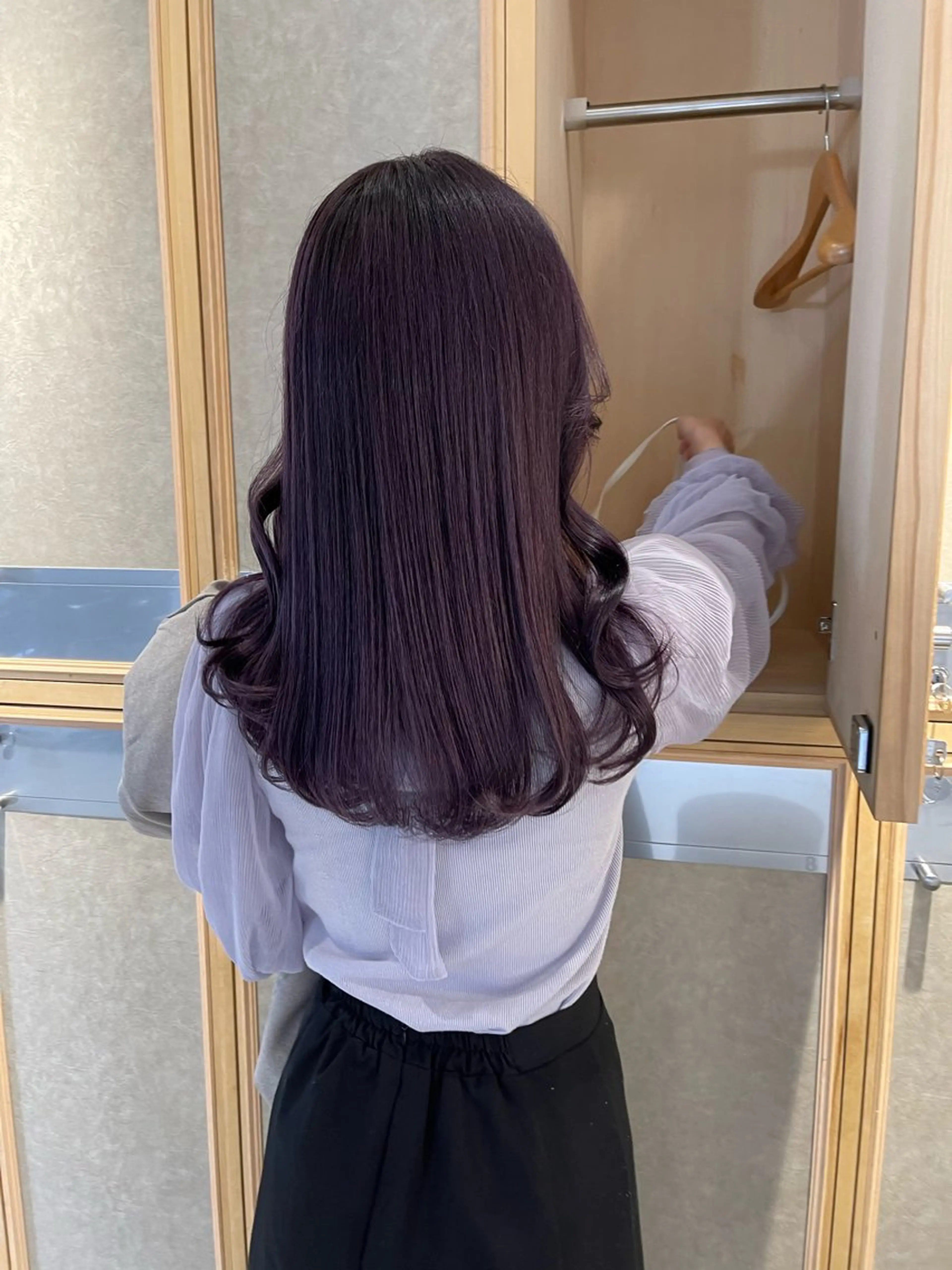 セミロング ラベンダー/レイヤー スタイル🤎mamiのヘアスタイル