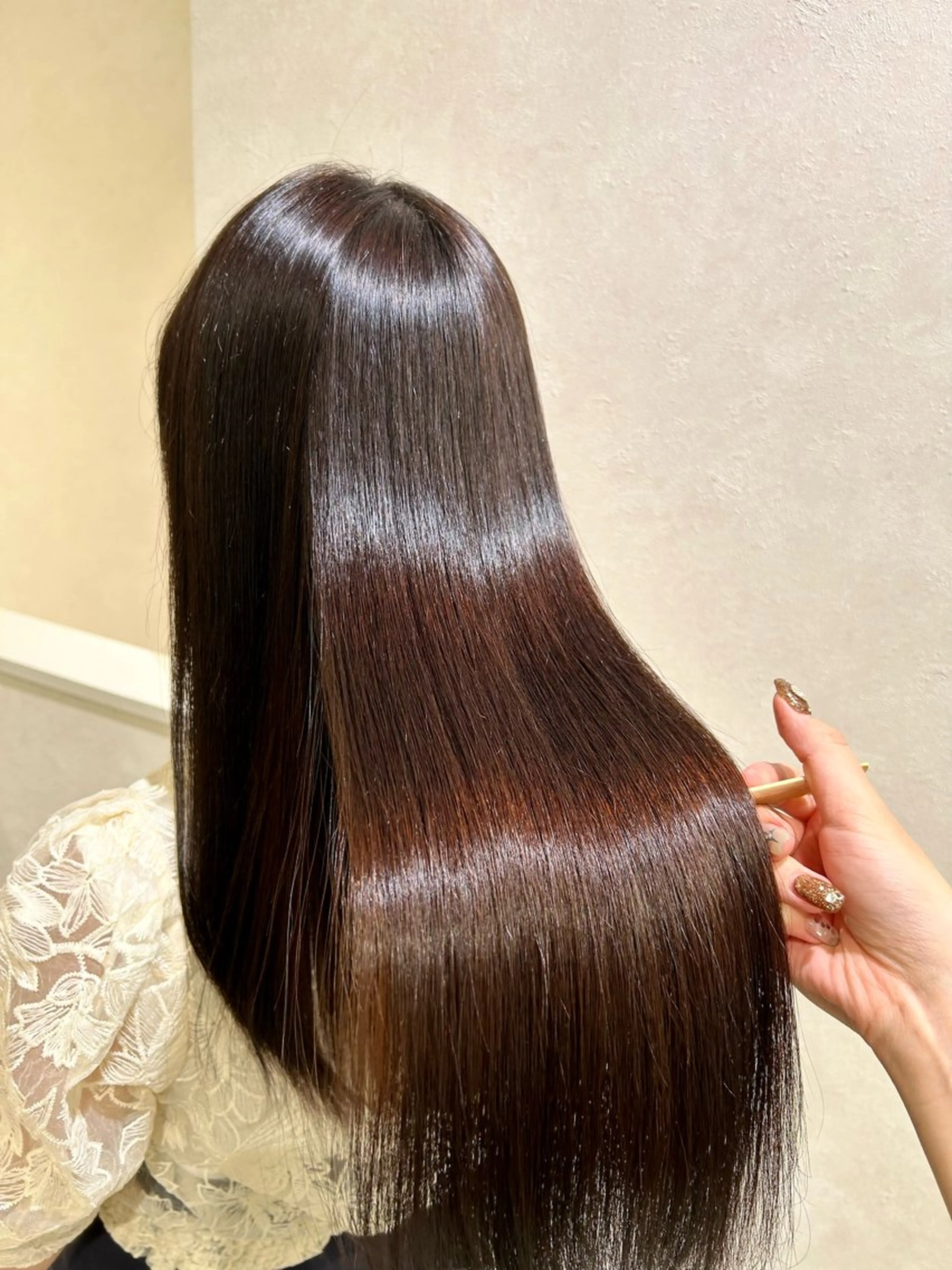 ロング パーマ カット 縮毛矯正 《艶髪質改善》 かのん☽⑅ ˖のヘアスタイル