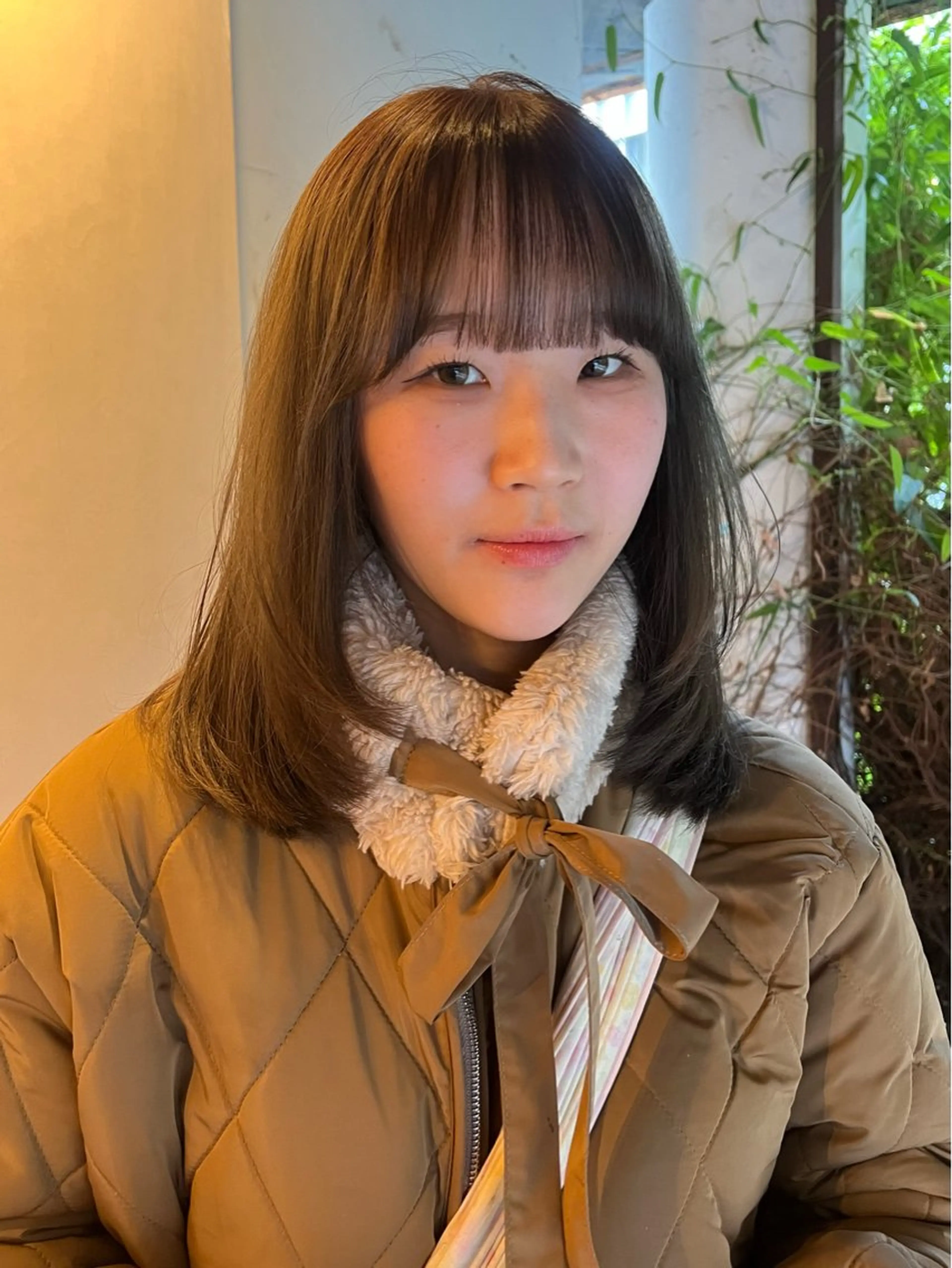 ミディアム レイヤーカット カット ヘアカラー 赤瀬川 希咲のヘアスタイル