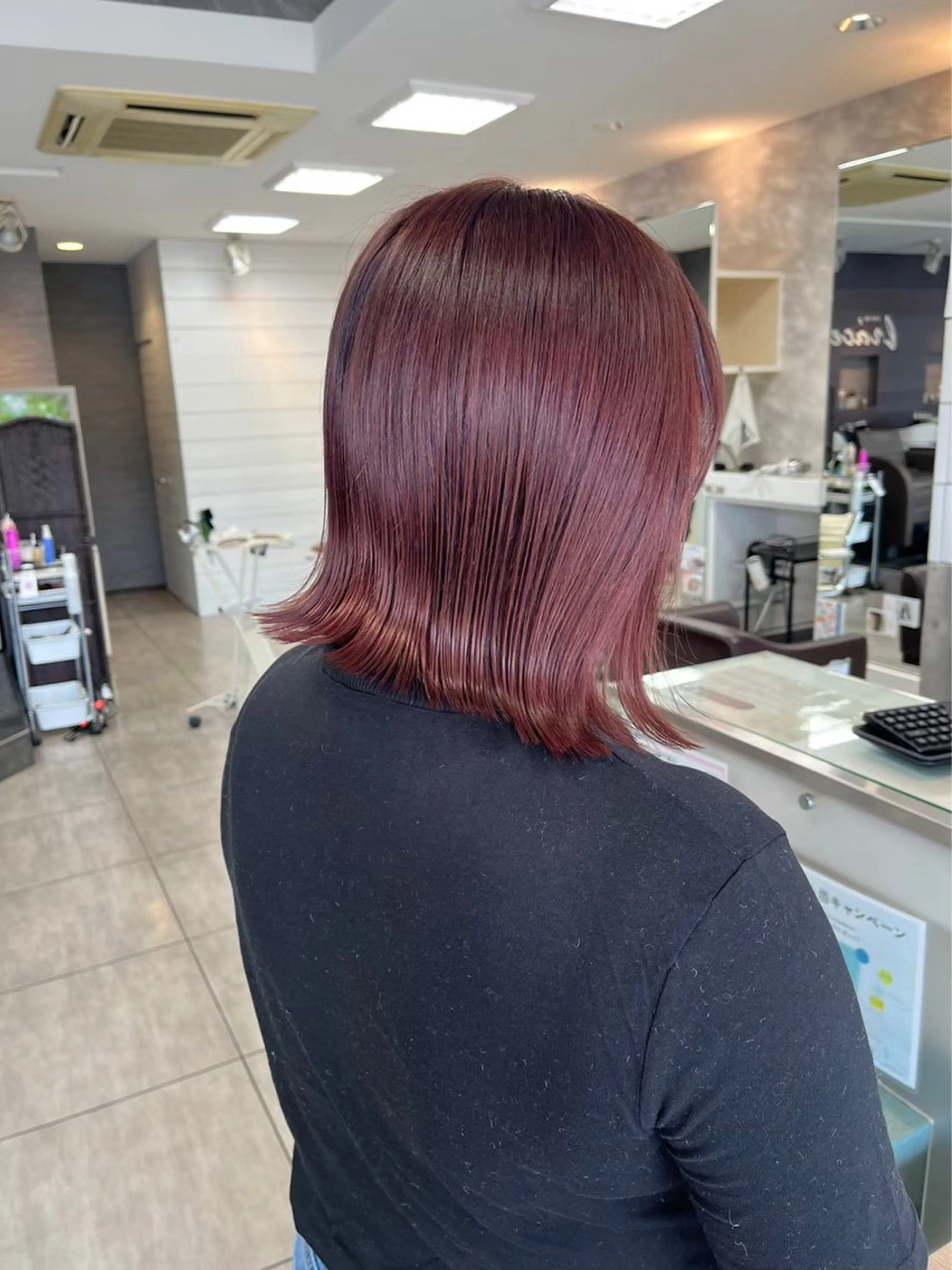 ミディアム 縮毛矯正✖髪質改善 仁木伸明のヘアスタイル