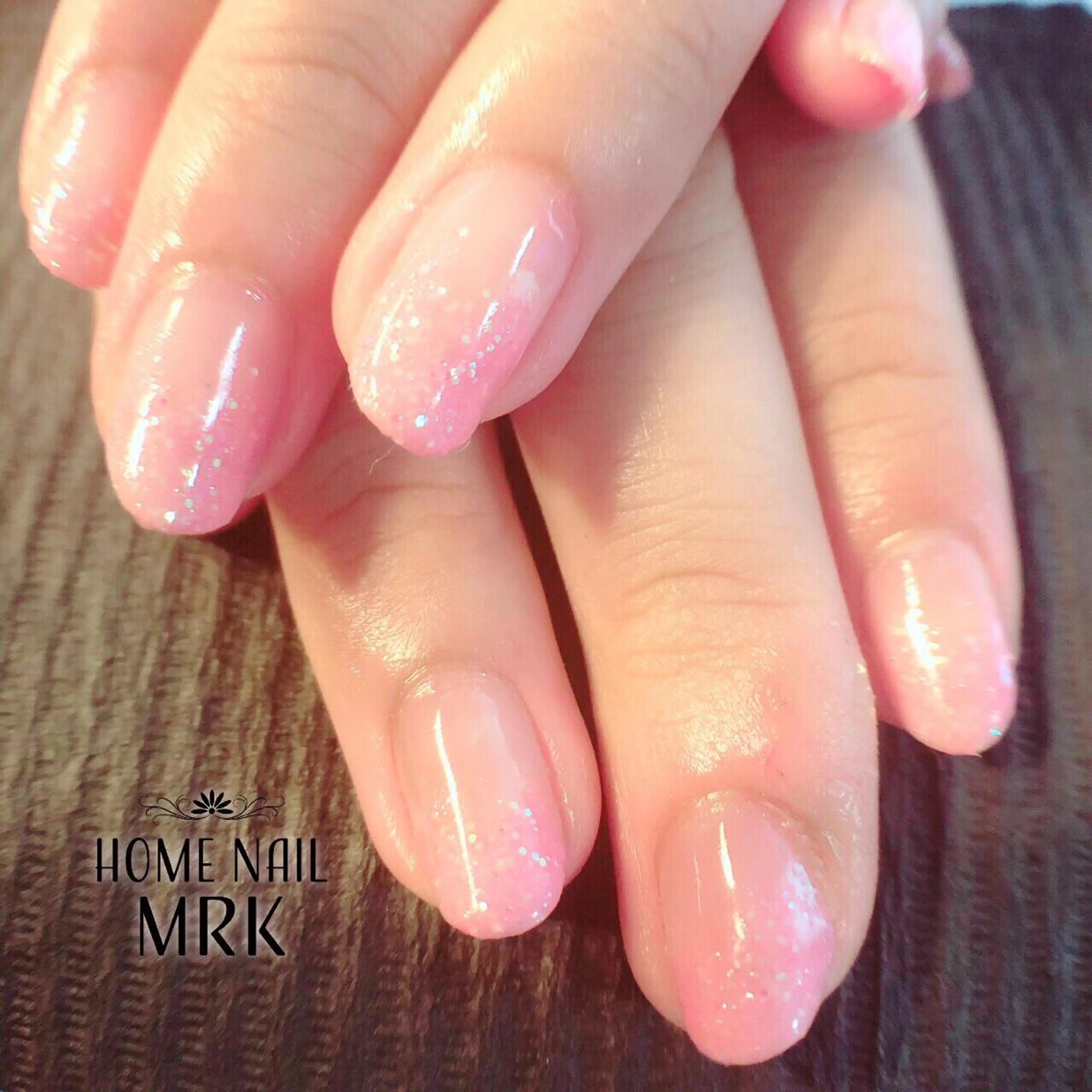 ネイル グラデーション ラメ(グリッター) ピンク MARUKO nailのネイルデザイン