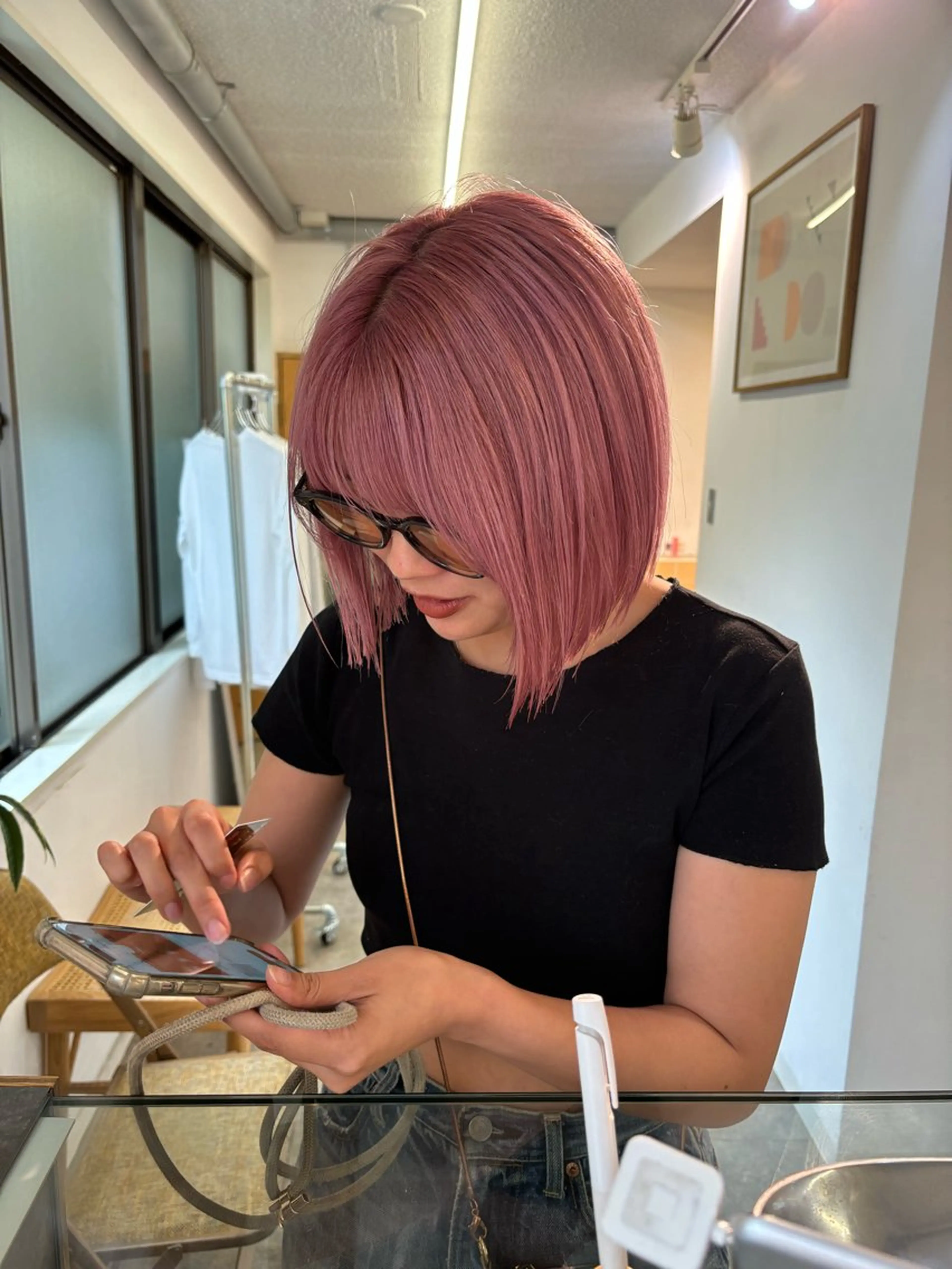 ミディアム カラー ヘアカラー sakura🌸 レイヤー/韓国ヘアのヘアスタイル