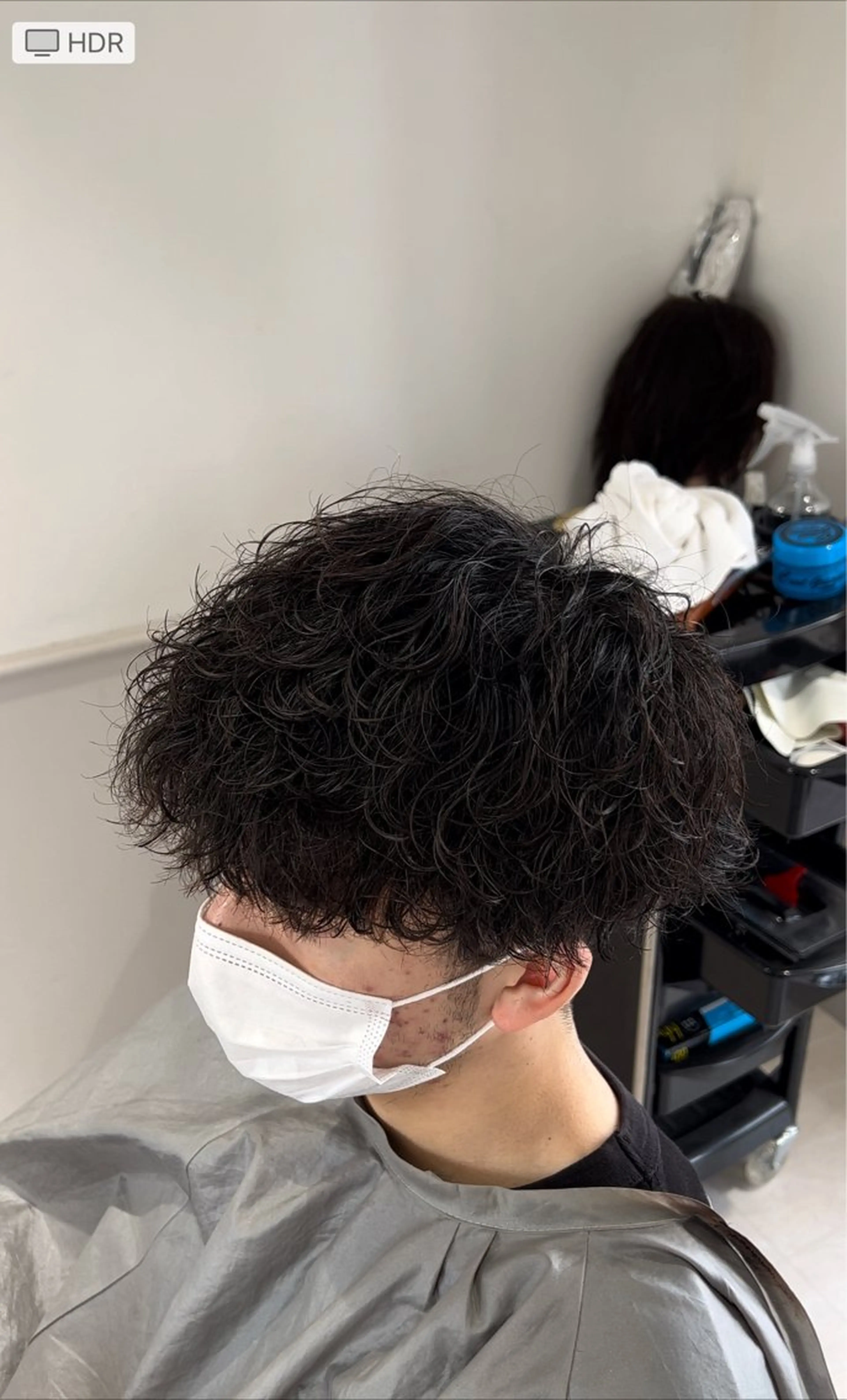 メンズカット＋波巻きパーマ＋トリートメントの写真