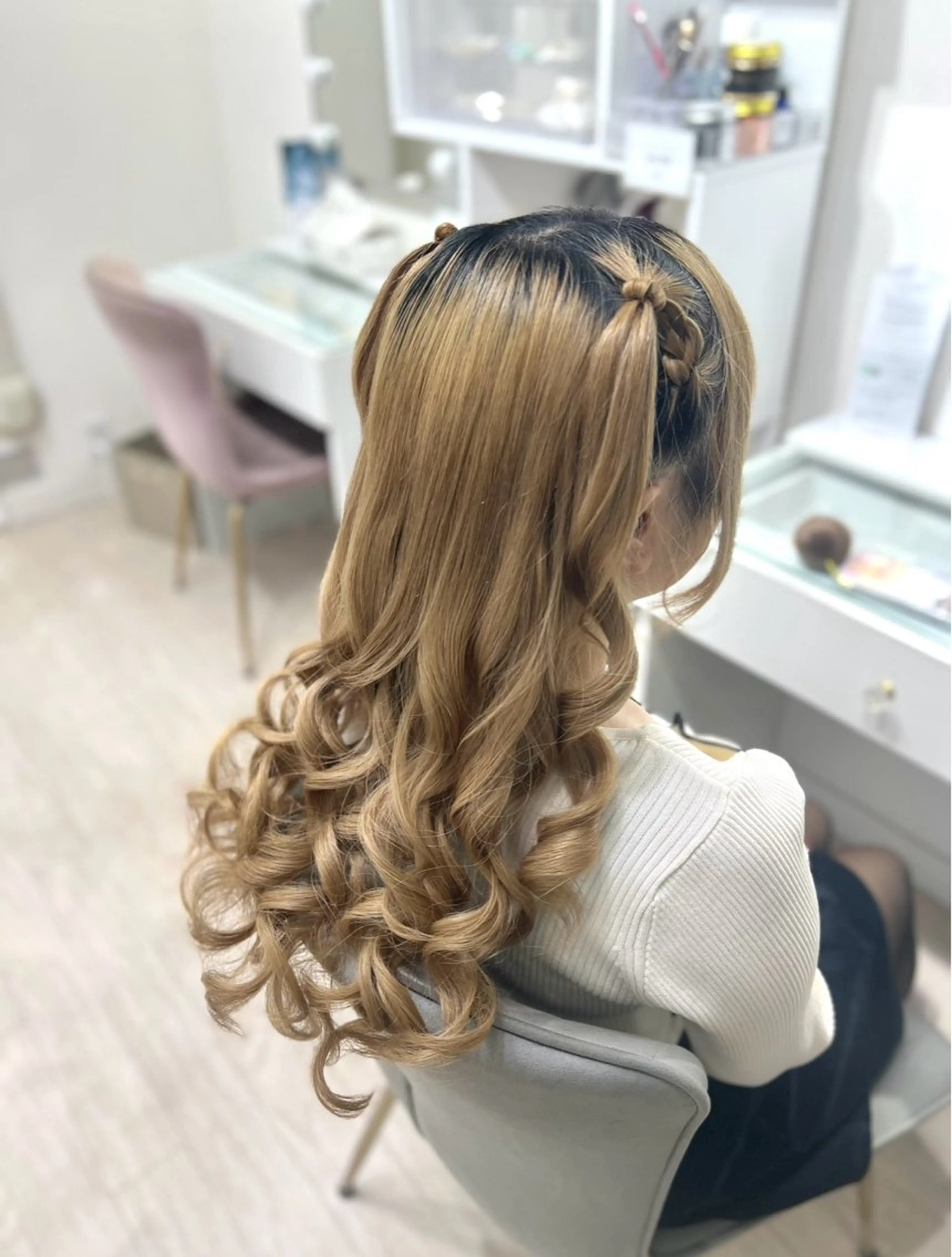 ロング ヘアセット ヘアセット/金山 佐野 妃都美のヘアスタイル