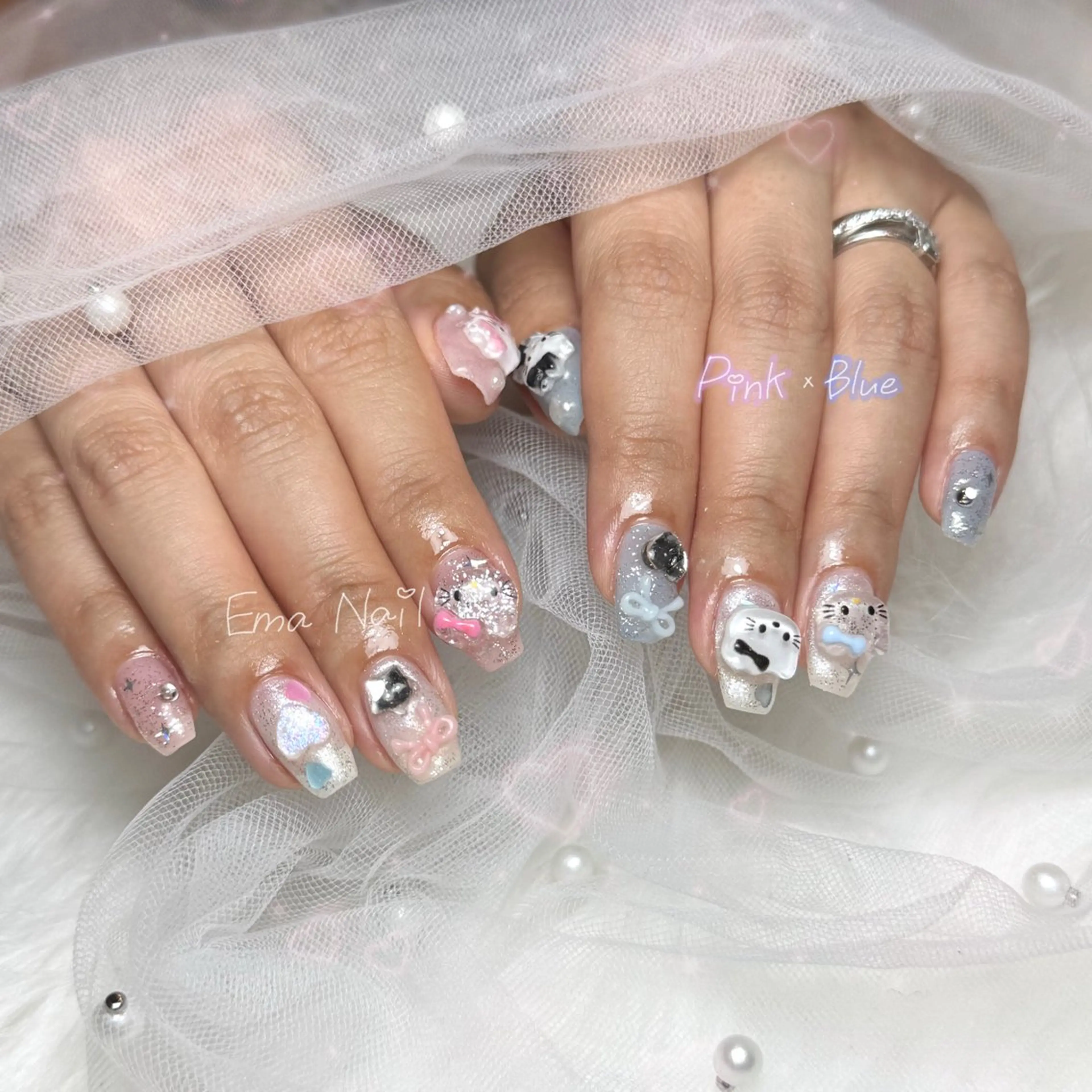 ネイル ハンドネイル EmaNail＋KIHAKUYA東大阪瓢箪山店所属・EmaNail YUIのネイルデザイン