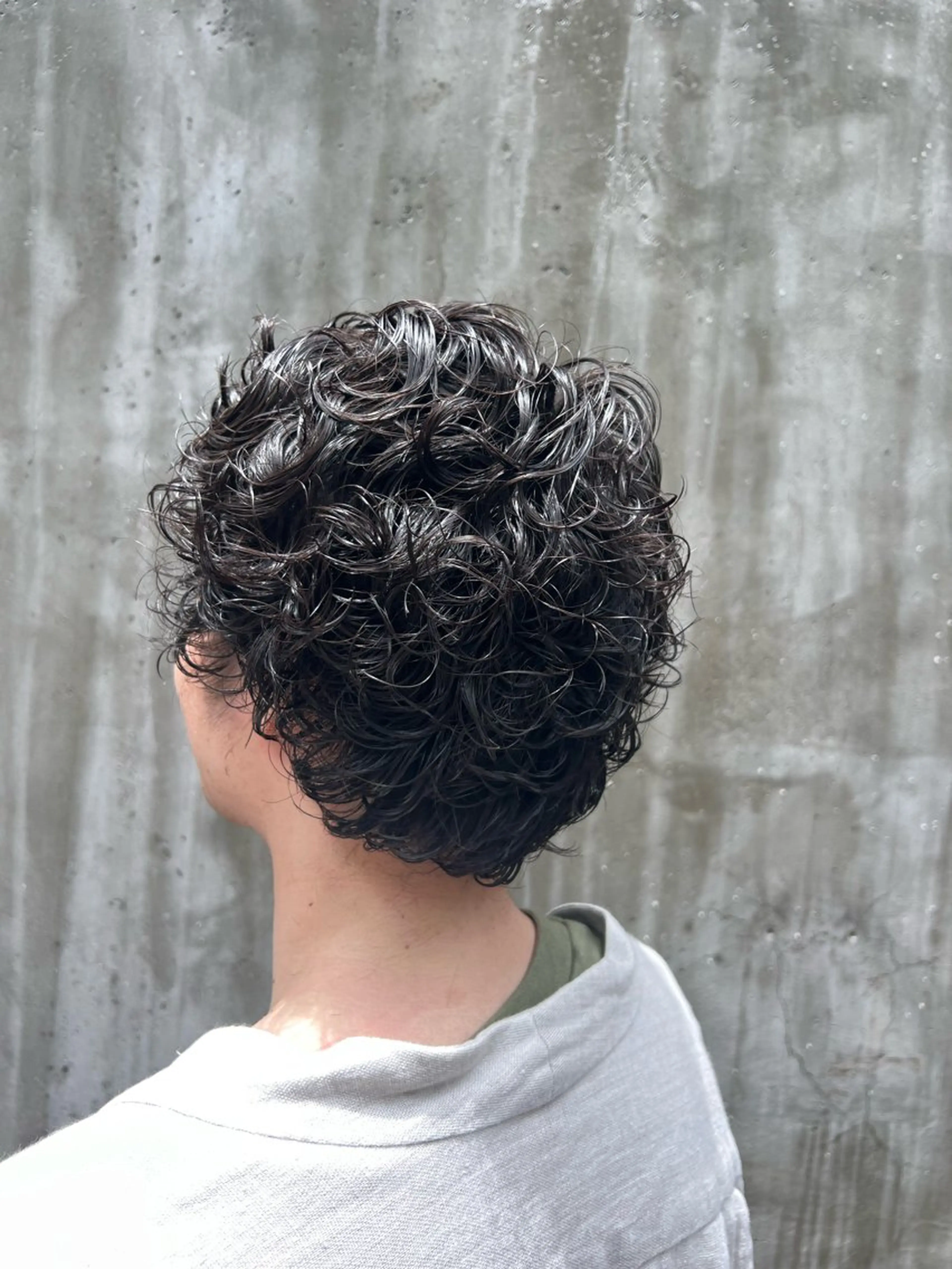 ショート パーマ メンズ メンズパーマ メンズスパイラルパーマ スパイラルパーマ 🍇おぐら めぐみ🍇のヘアスタイル