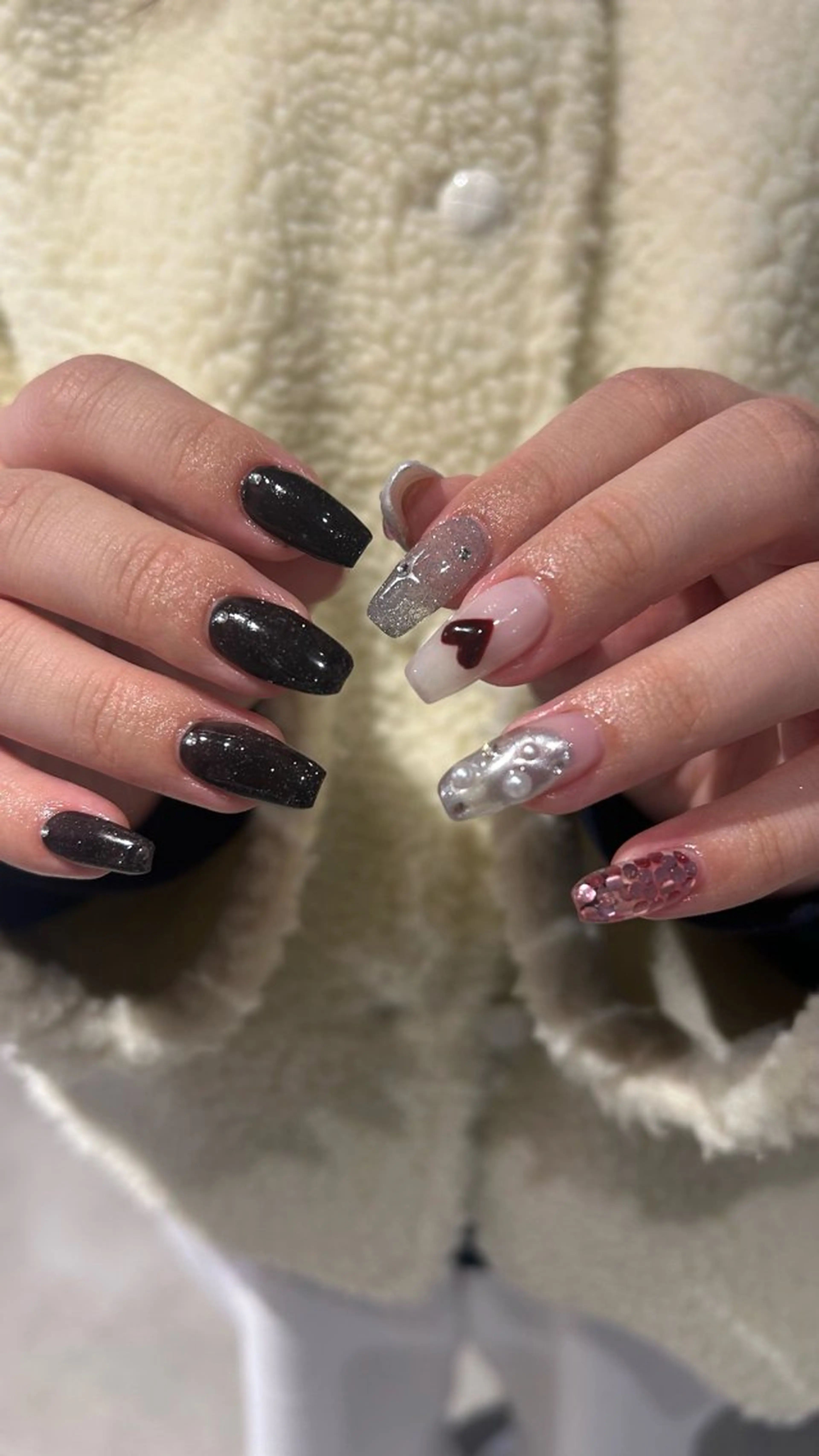 ネイル 長さ出し SEINA_ NAIL🐈‍⬛💗のネイルデザイン