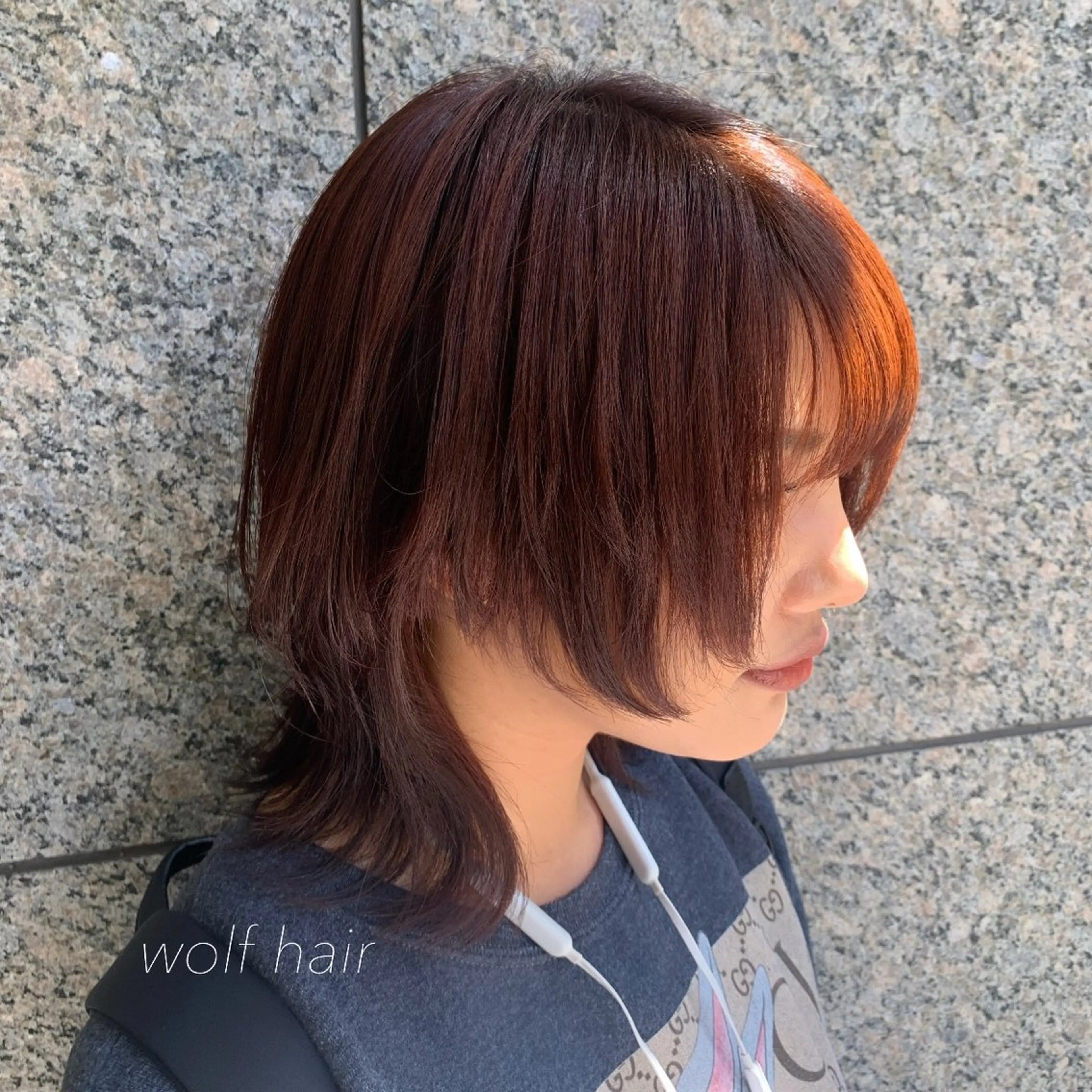 ミディアム カラー ヘアアレンジ ブラウンカラー ピンクカラー ピンクブラウン レイヤーカット ウルフカット 似合わせカット得意 💛RENA💛のヘアスタイル