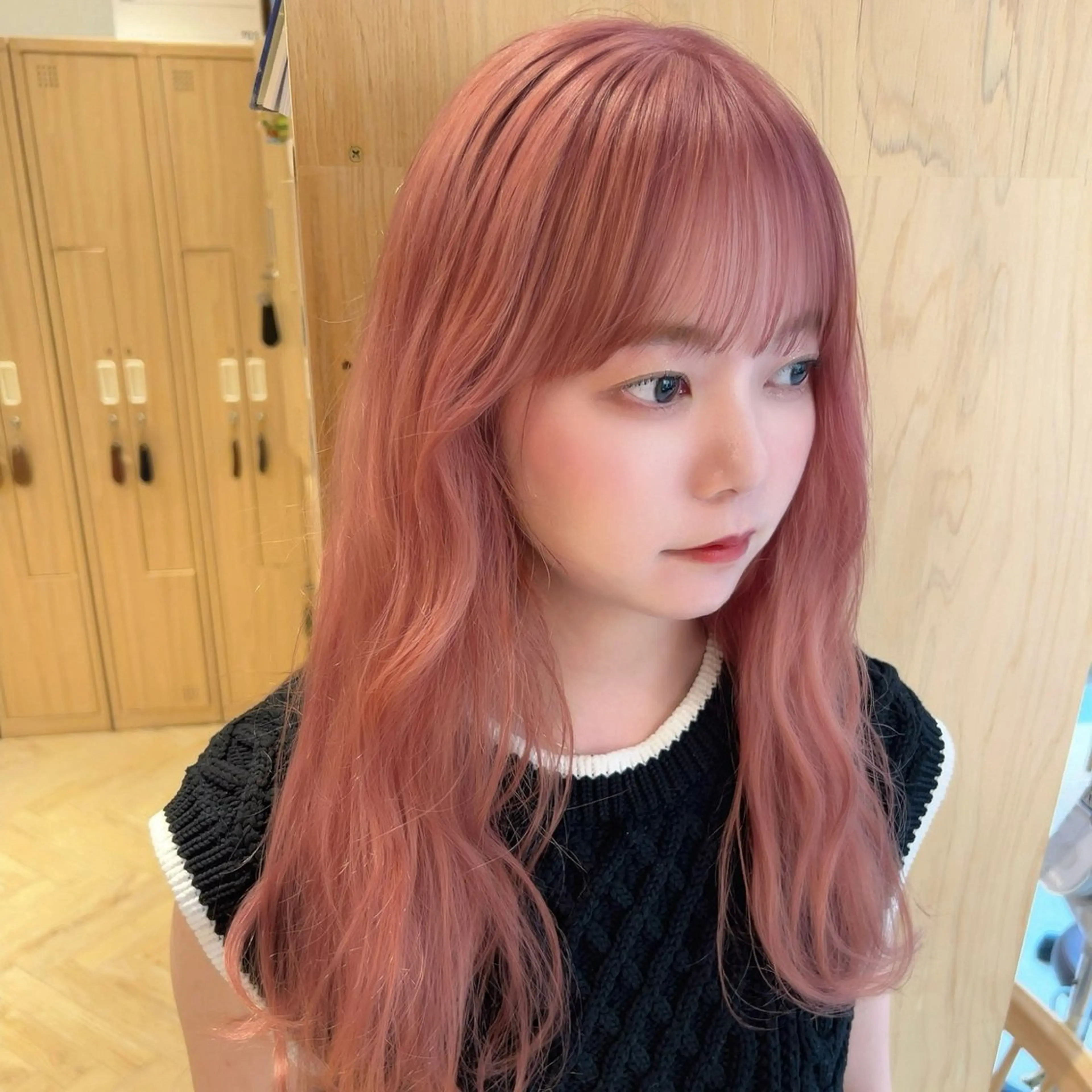 ミディアム カット ヘアカラー トリートメント 🌸透明感/レイヤー / 栗林 彩🌸のヘアスタイル