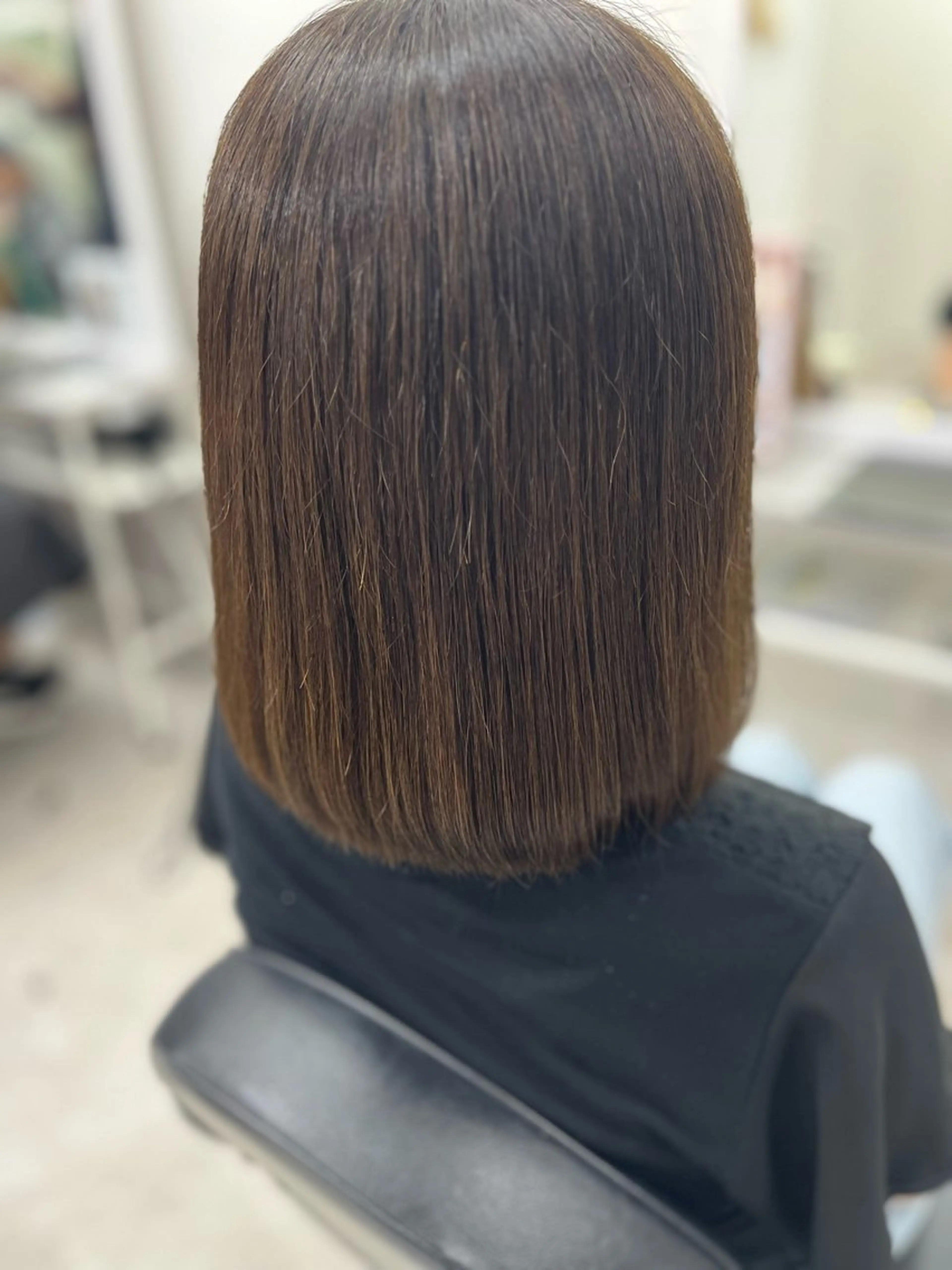 ミディアム 縮毛矯正 カット 縮毛矯正 トリートメント 🫧ぷる艶カラー🫧 Yuubi🦩のヘアスタイル